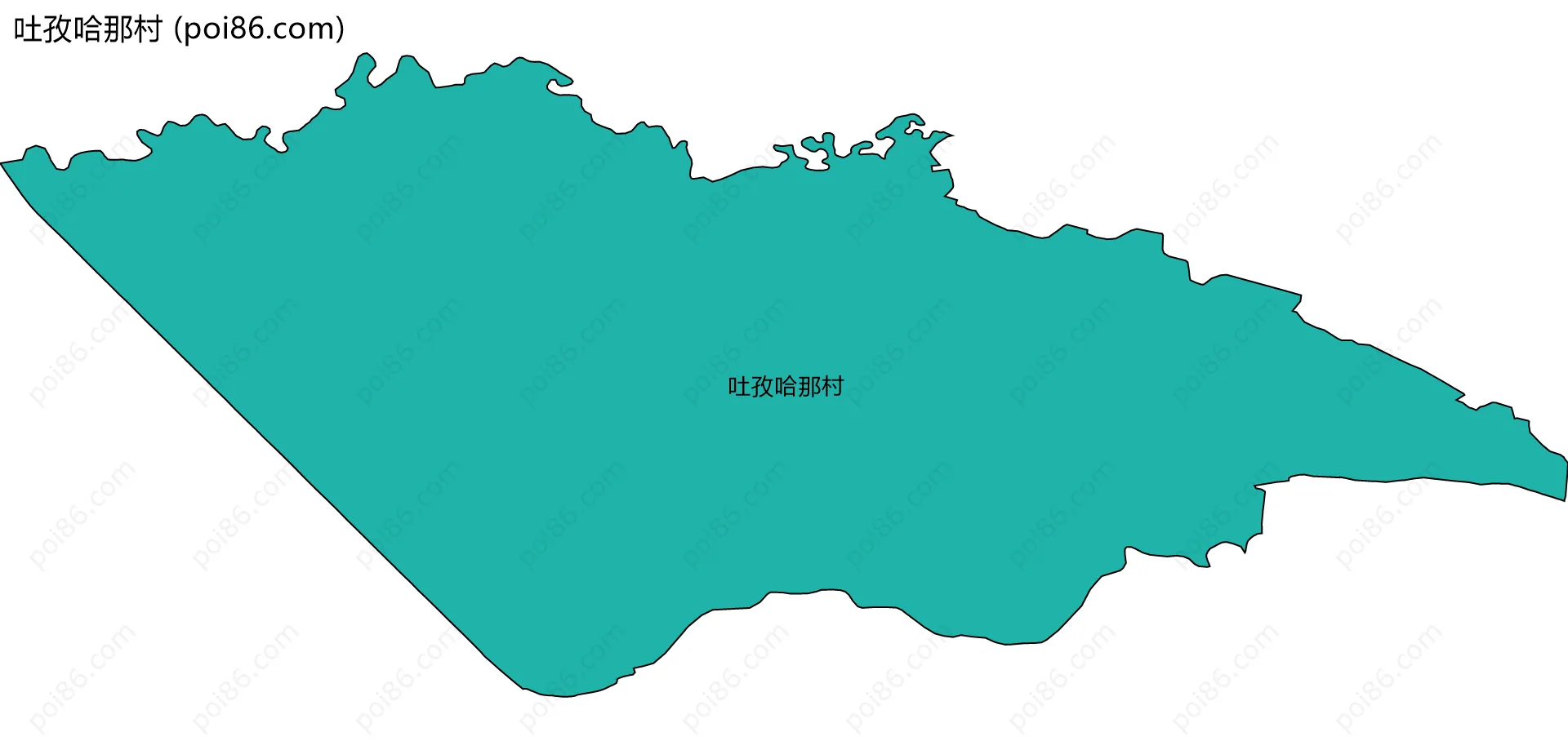 吐孜哈那村边界地图