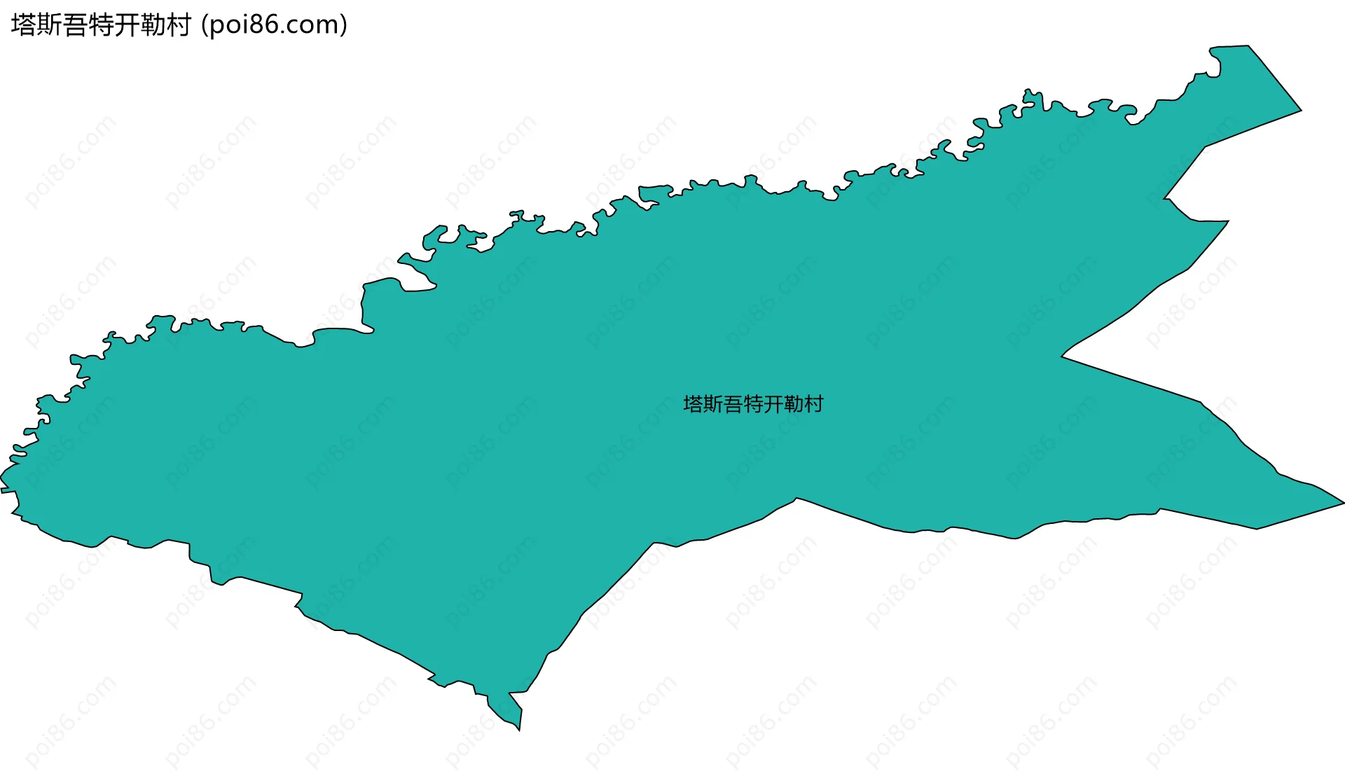 塔斯吾特开勒村边界地图