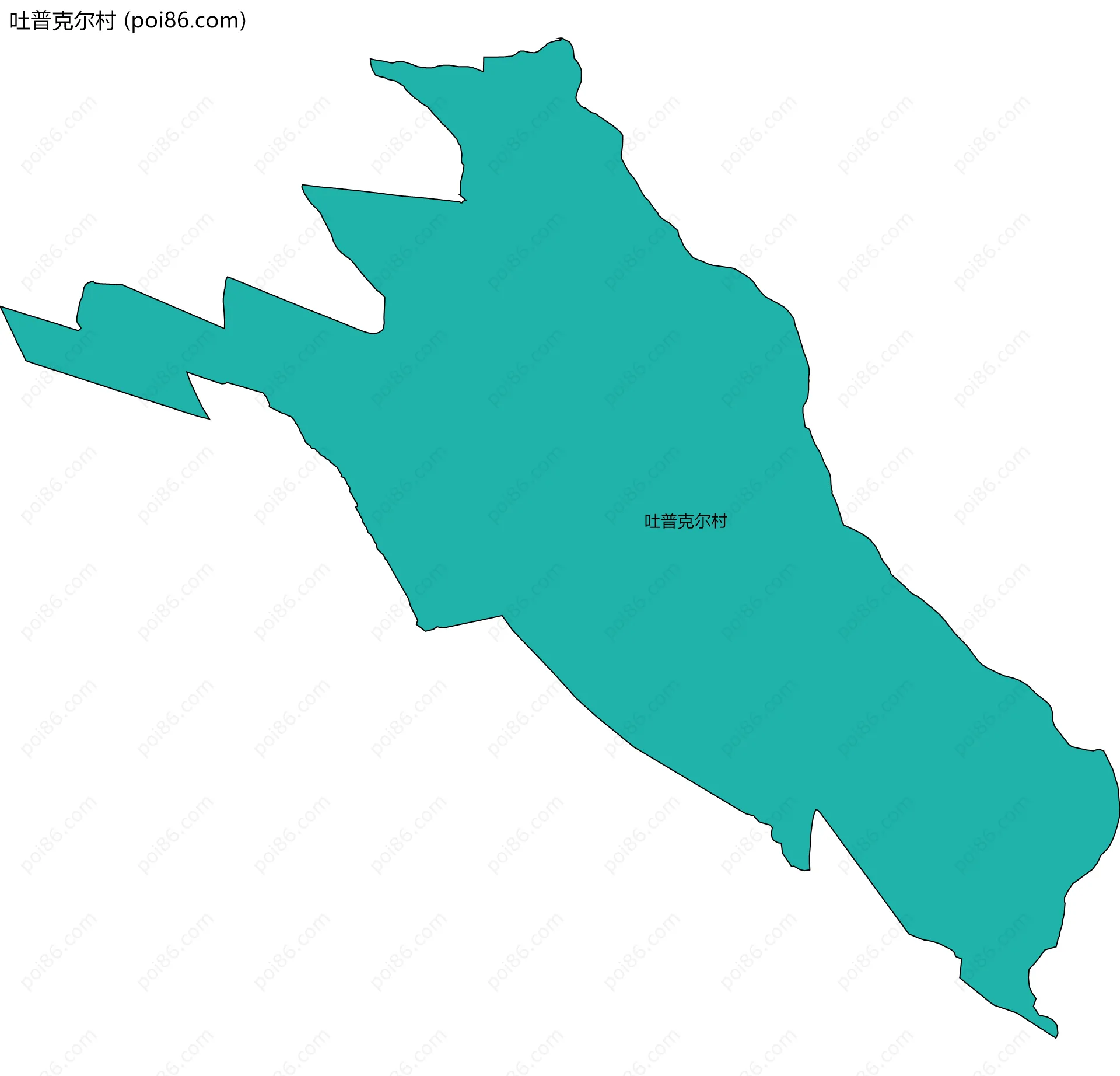 吐普克尔村边界地图