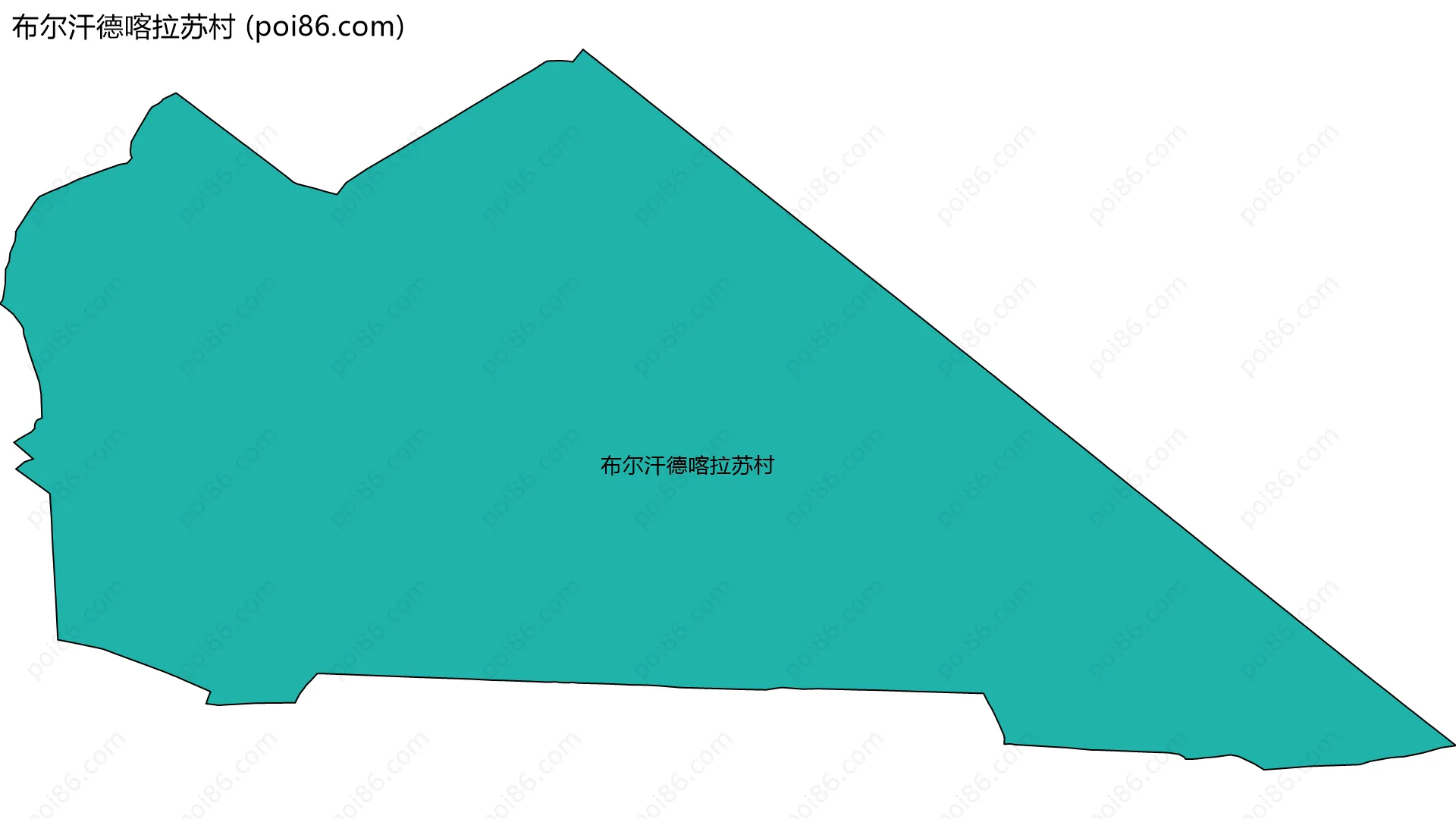 布尔汗德喀拉苏村边界地图