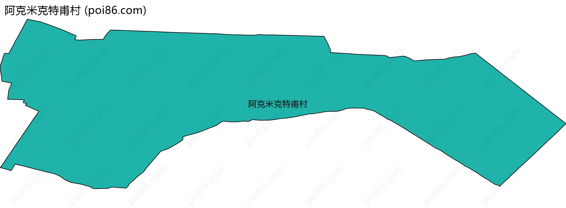 阿克米克特甫村边界地图