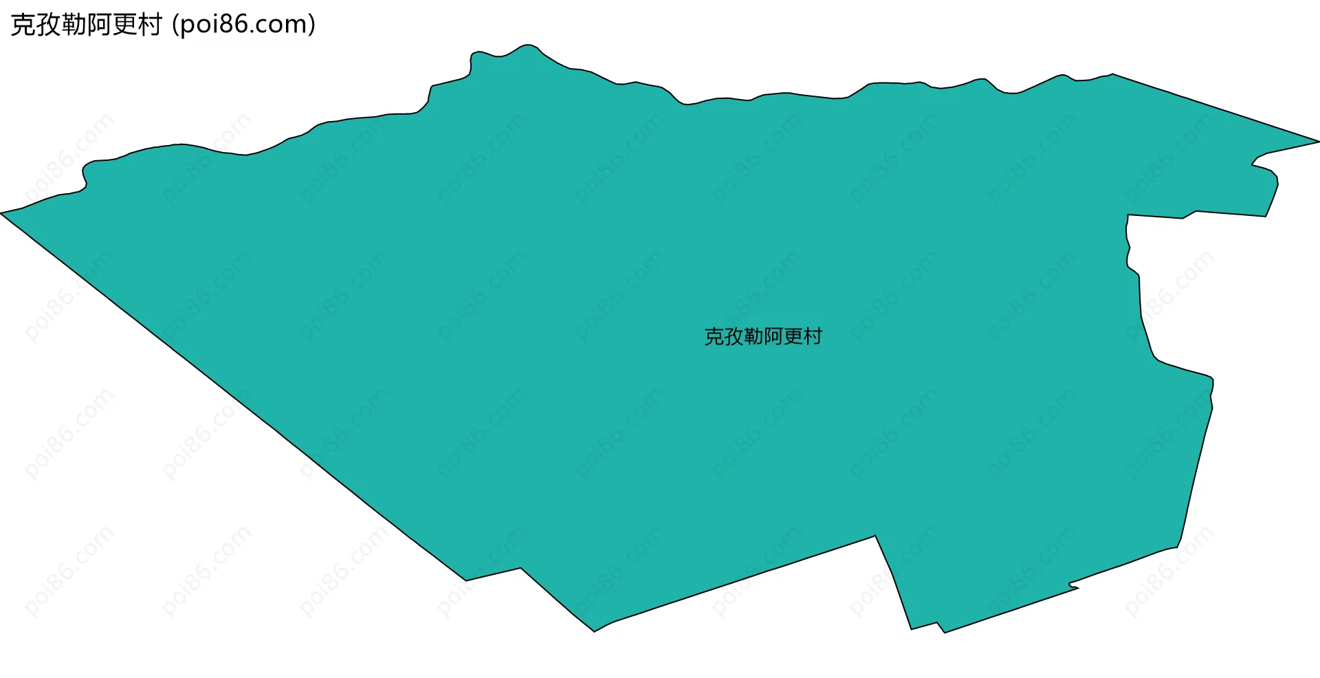 克孜勒阿更村边界地图