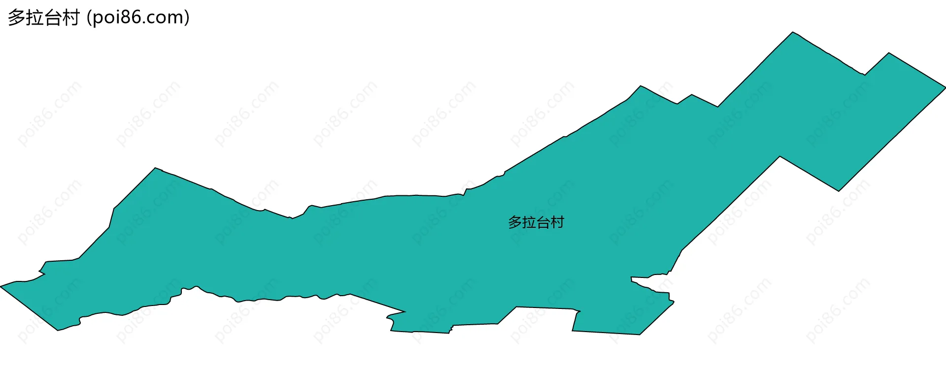 多拉台村边界地图