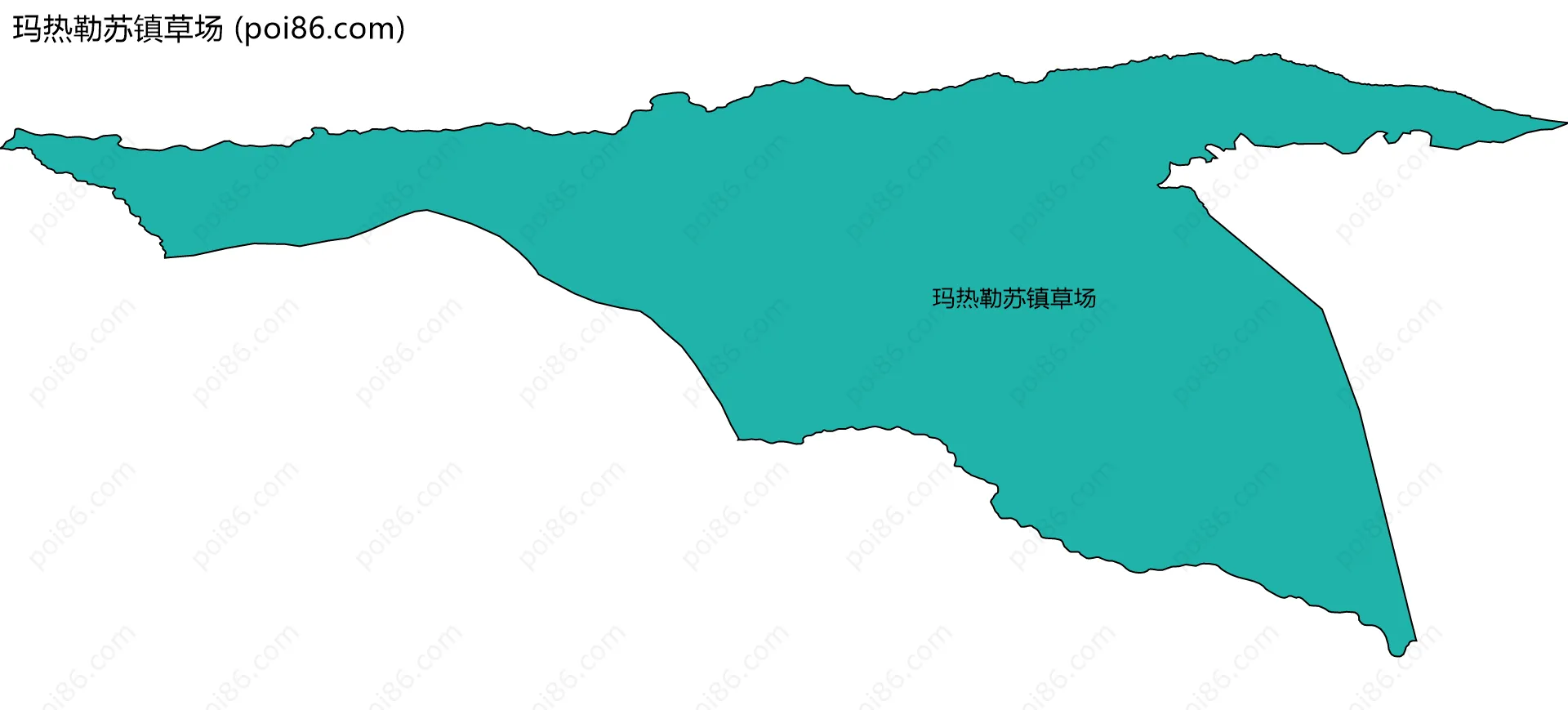 玛热勒苏镇草场边界地图