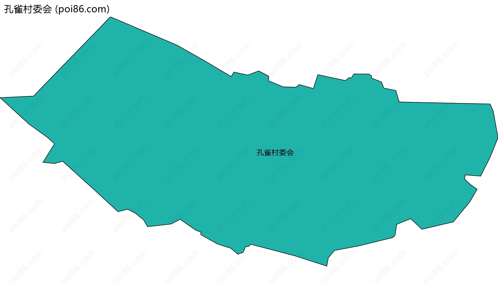 孔雀村委会边界地图