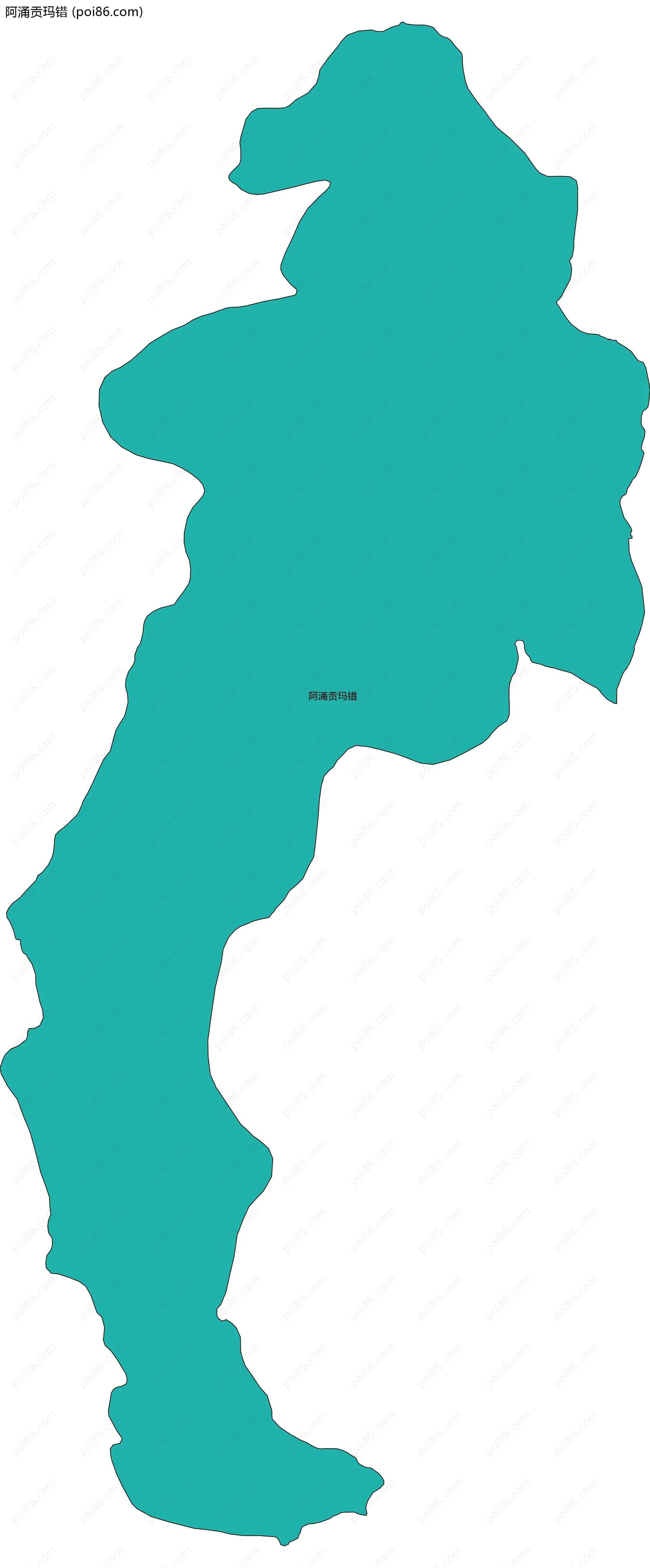 阿涌贡玛错边界地图