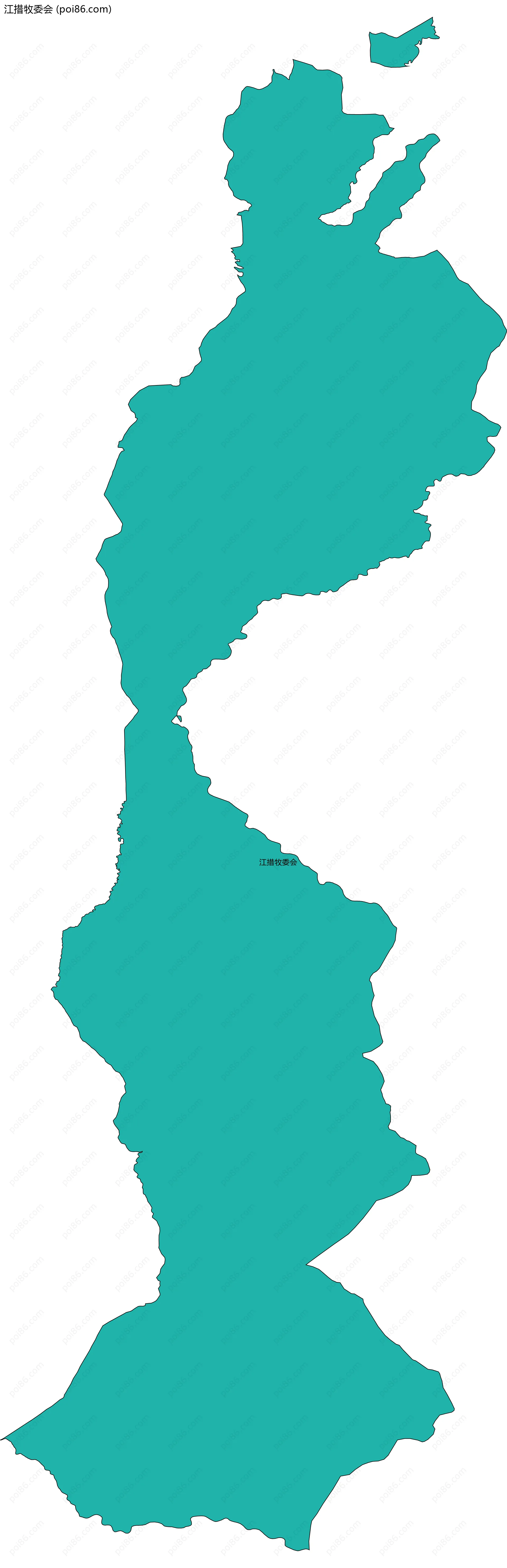 江措牧委会边界地图