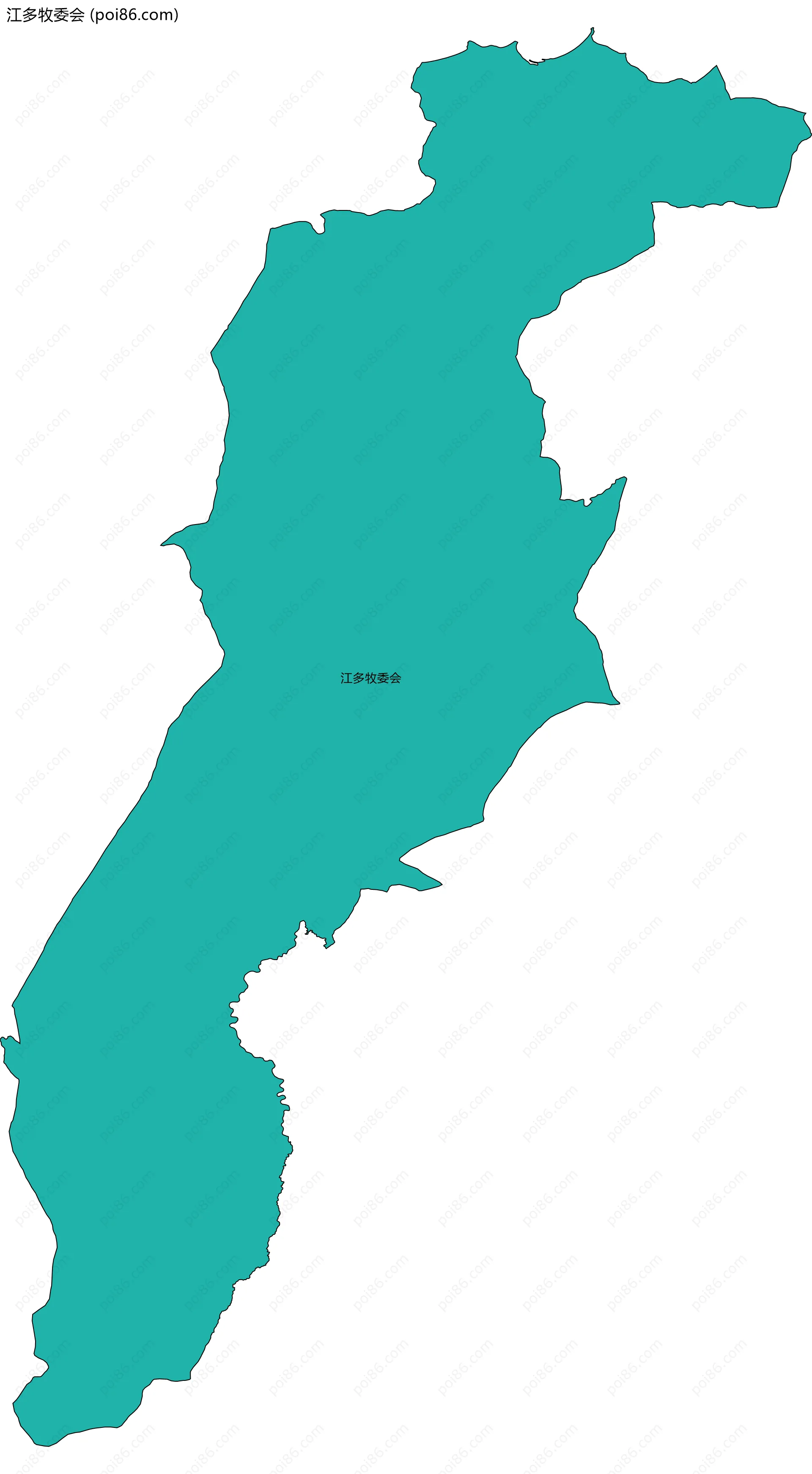 江多牧委会边界地图