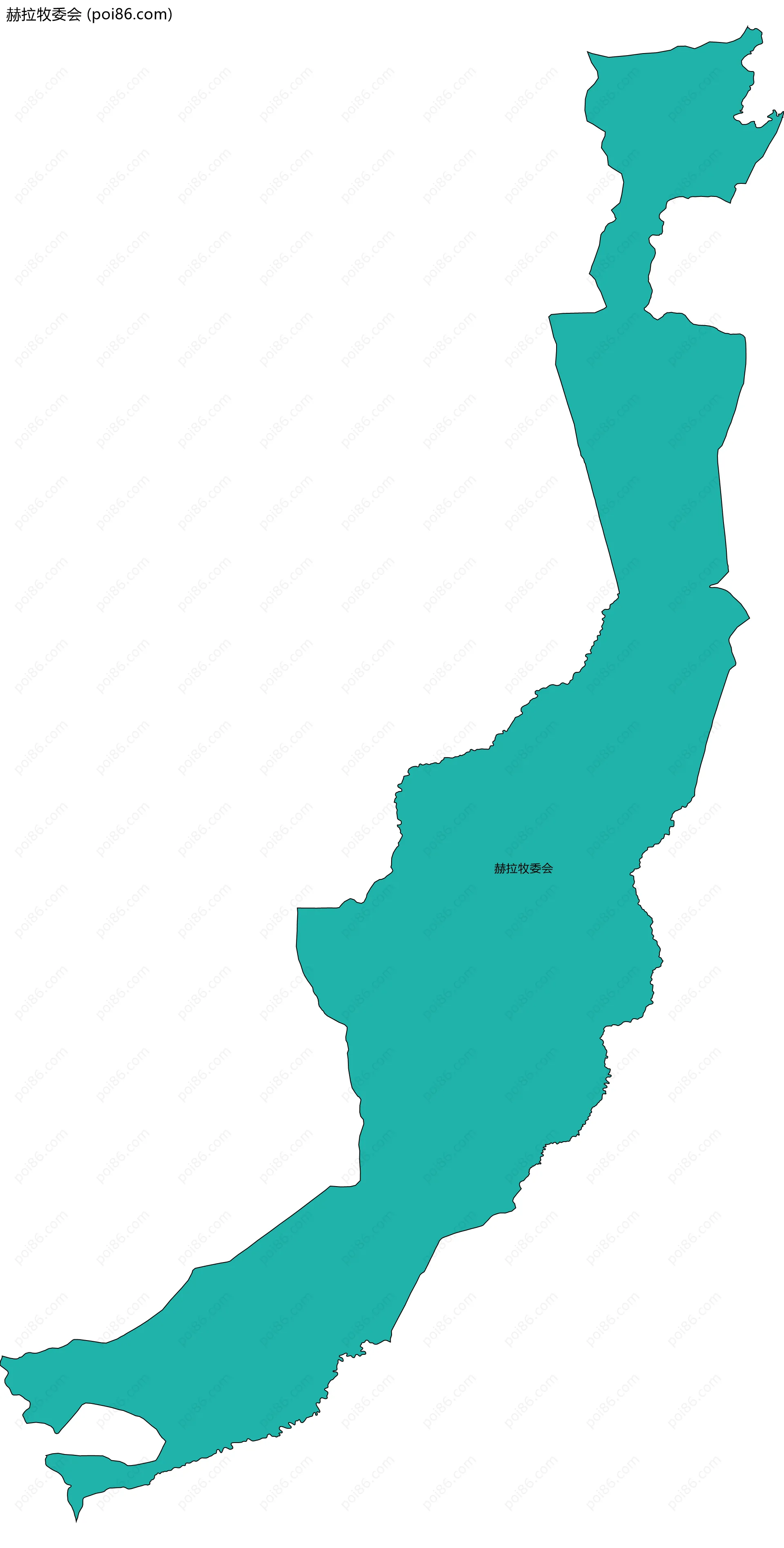 赫拉牧委会边界地图