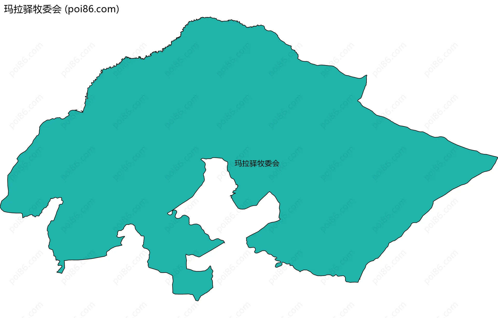 玛拉驿牧委会边界地图