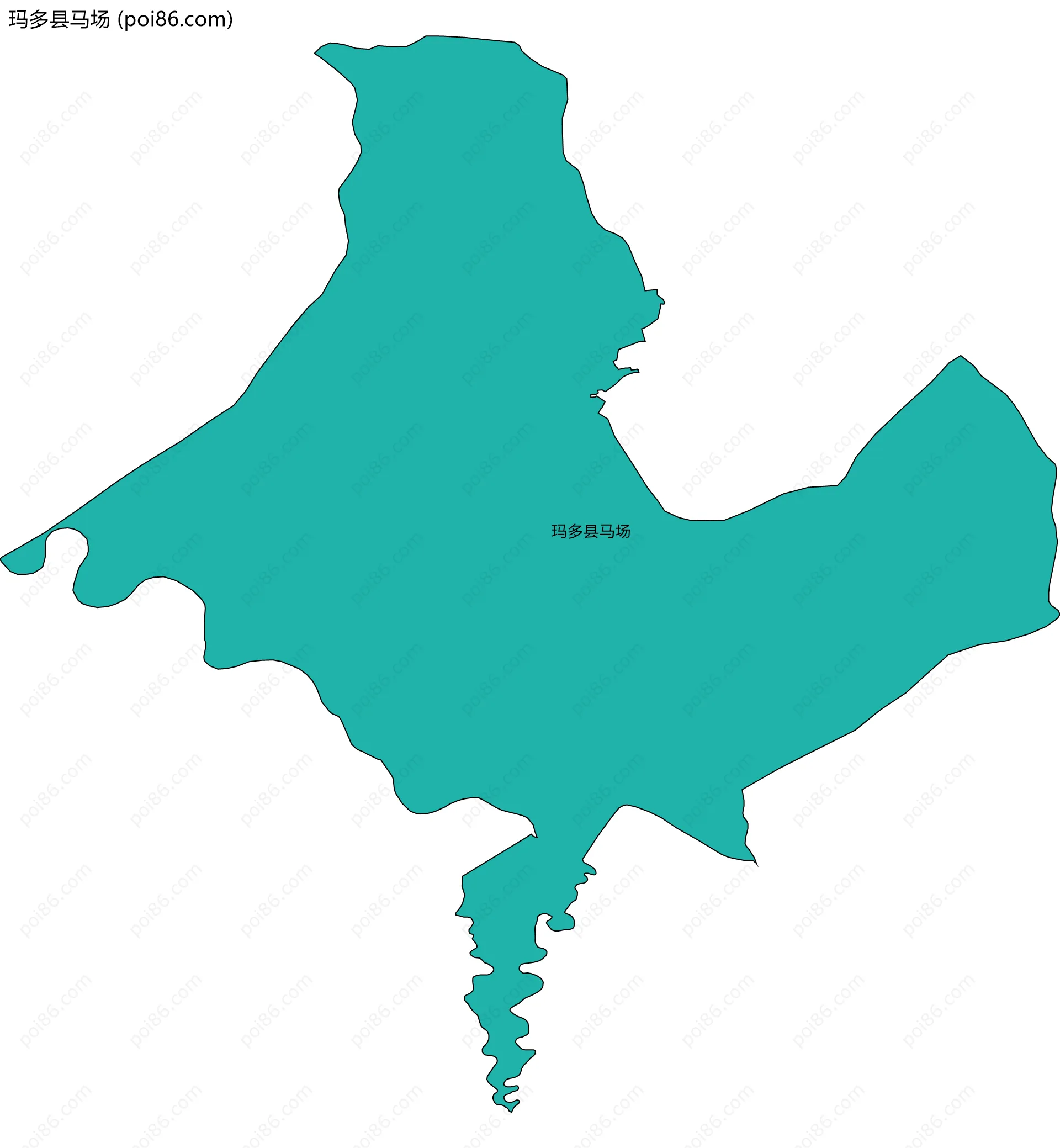 玛多县马场边界地图