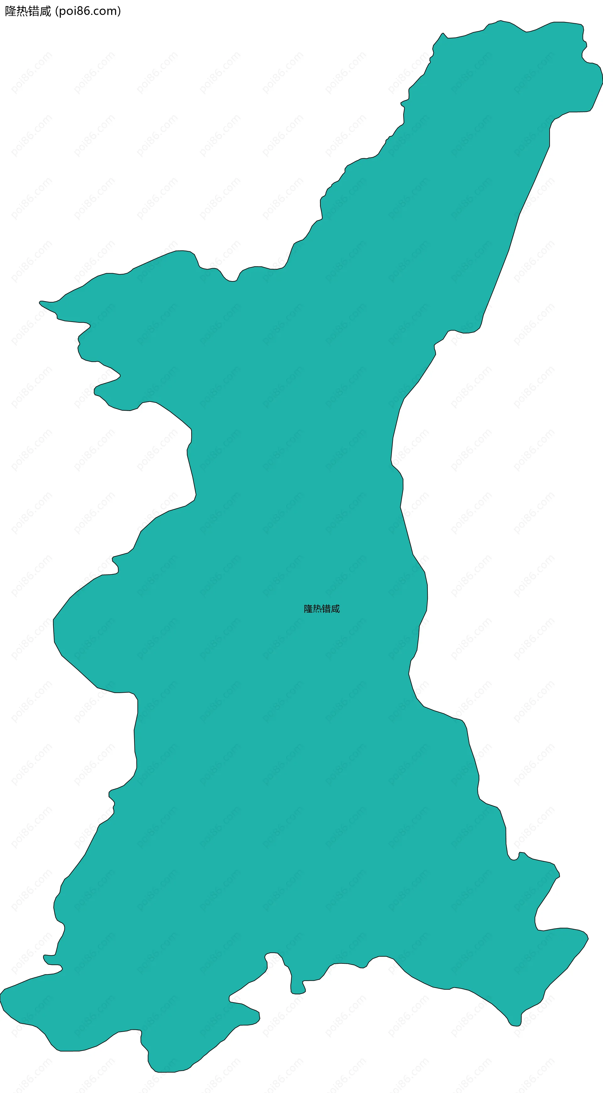 隆热错咸边界地图