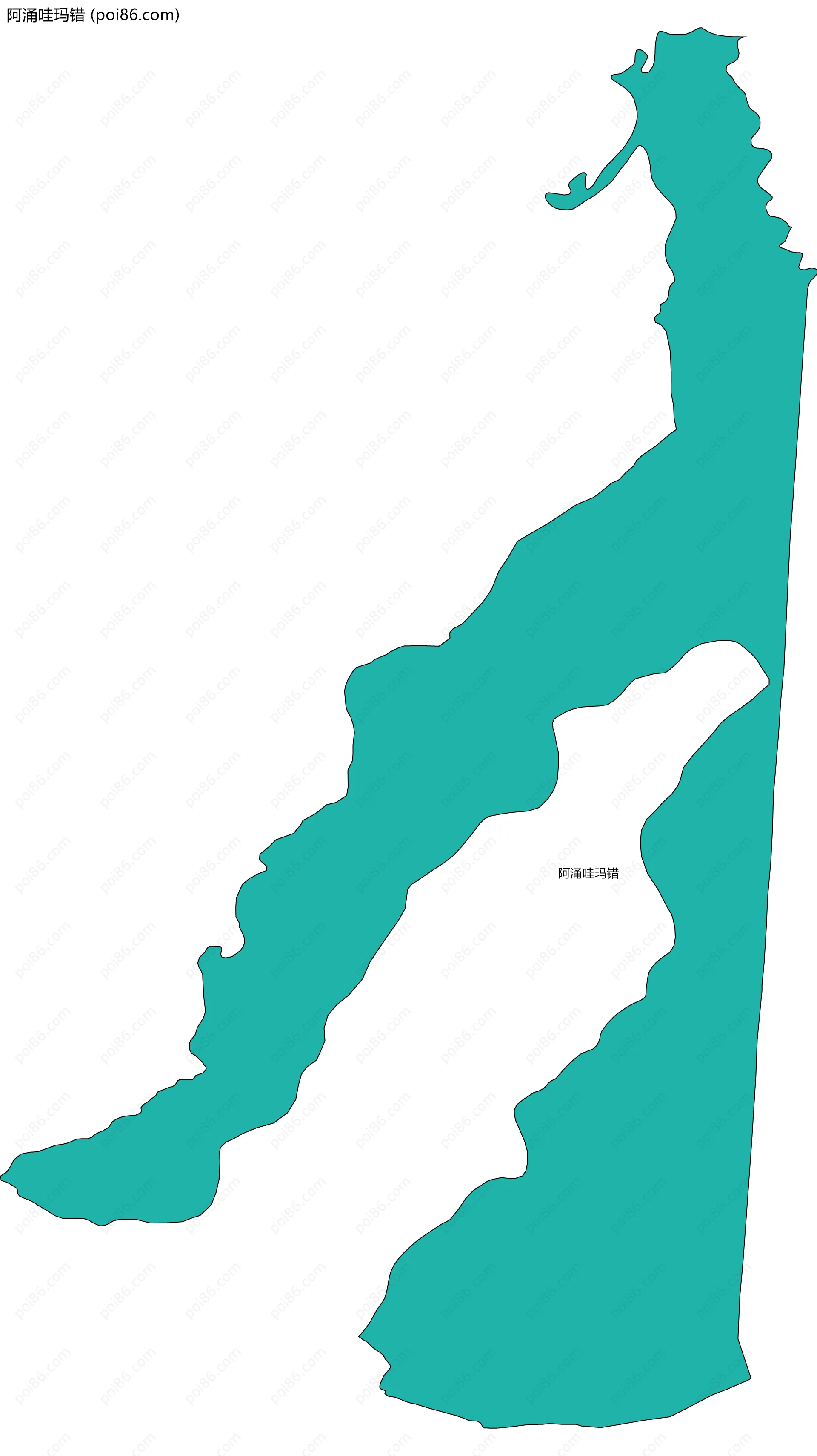 阿涌哇玛错边界地图