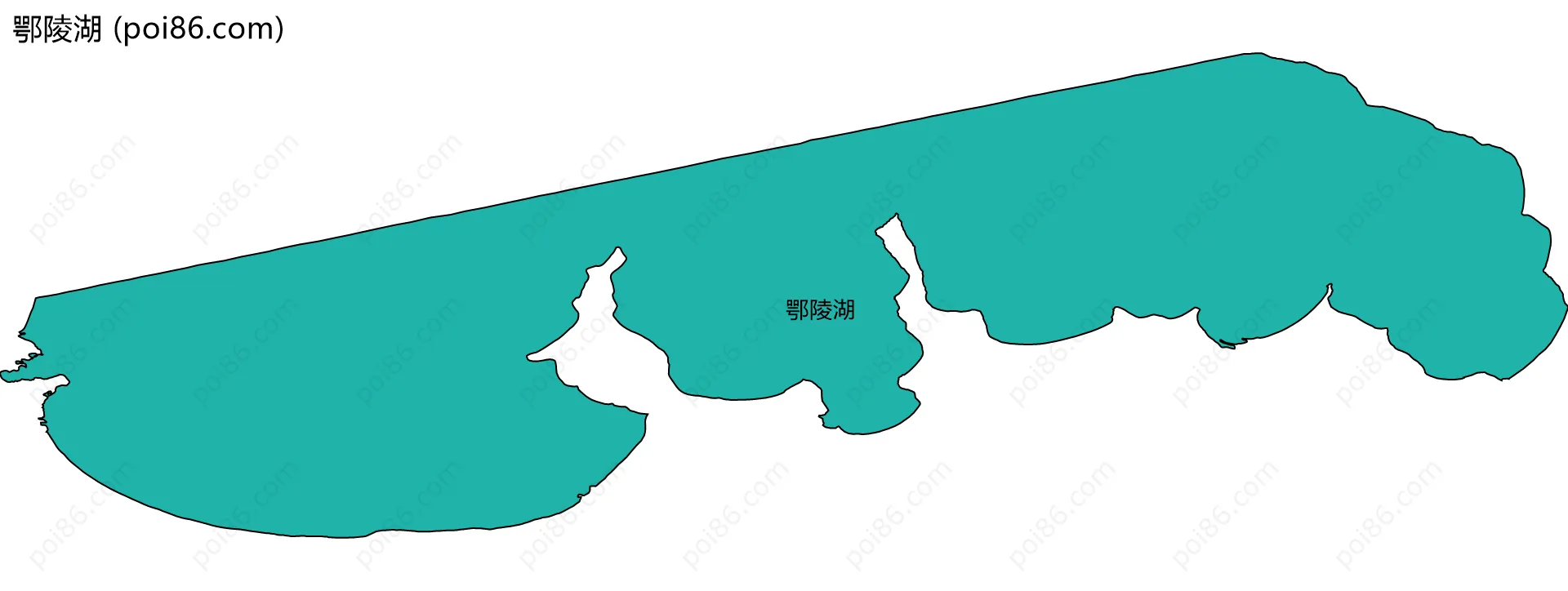 鄂陵湖边界地图