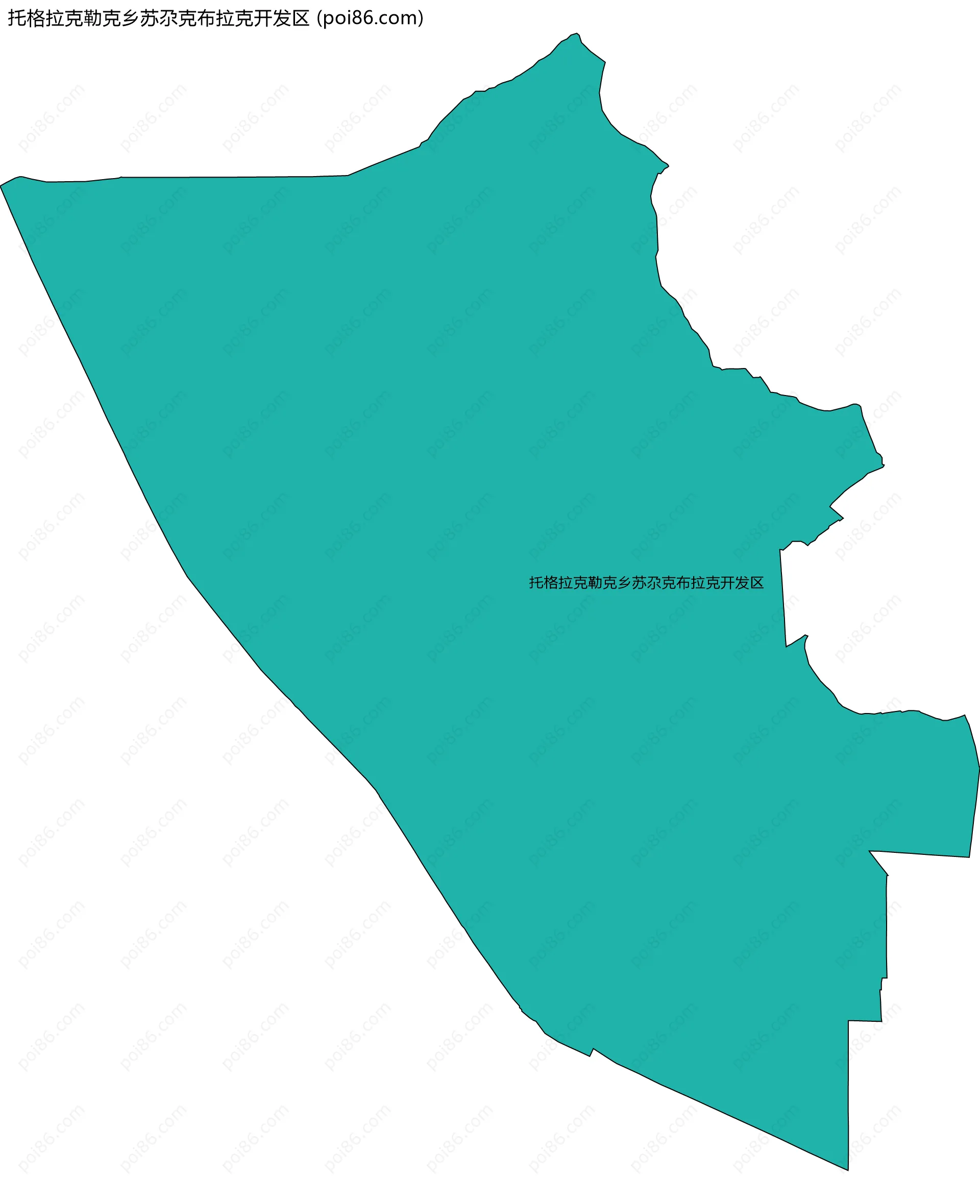 托格拉克勒克乡苏尕克布拉克开发区边界地图