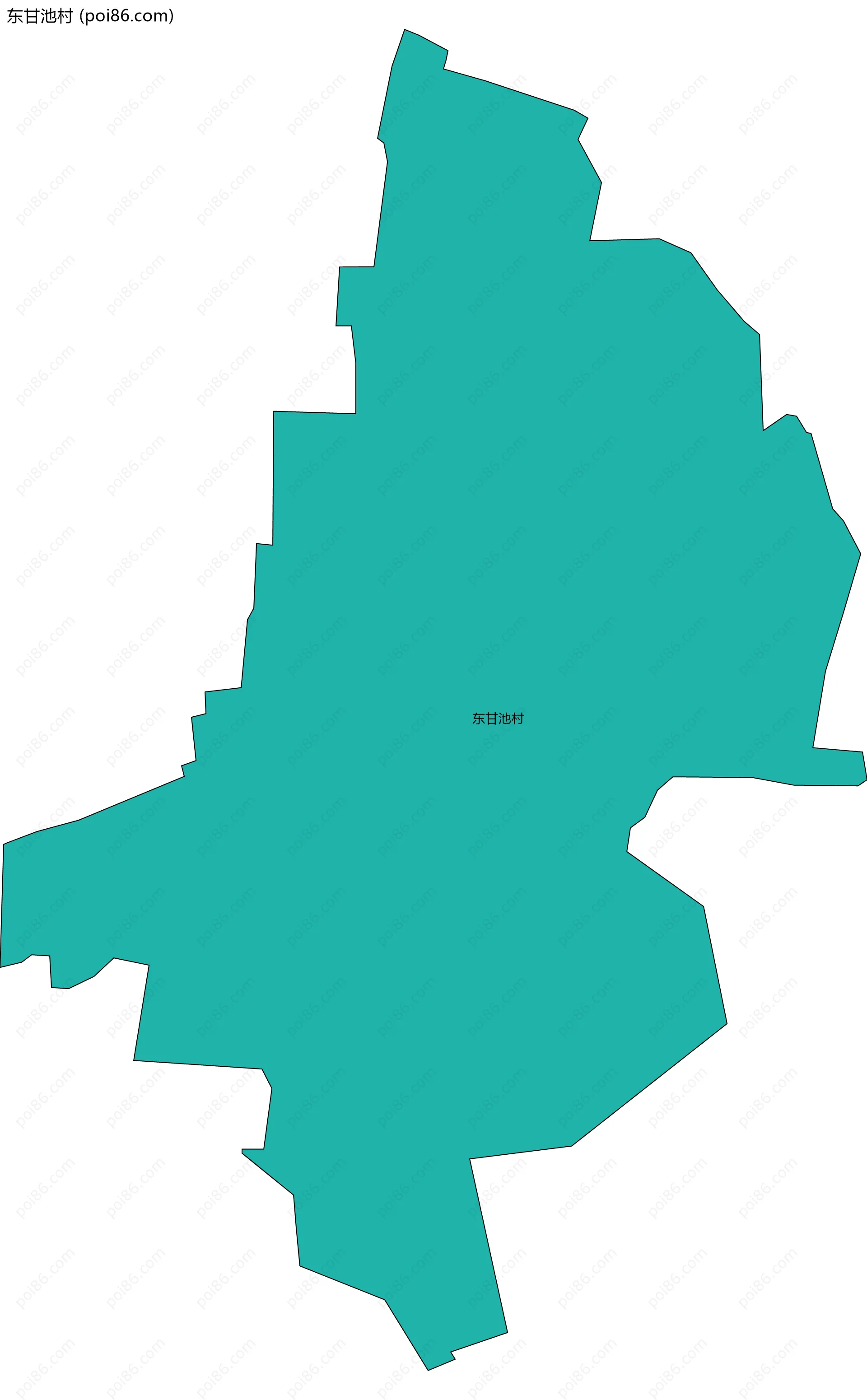 东甘池村边界地图