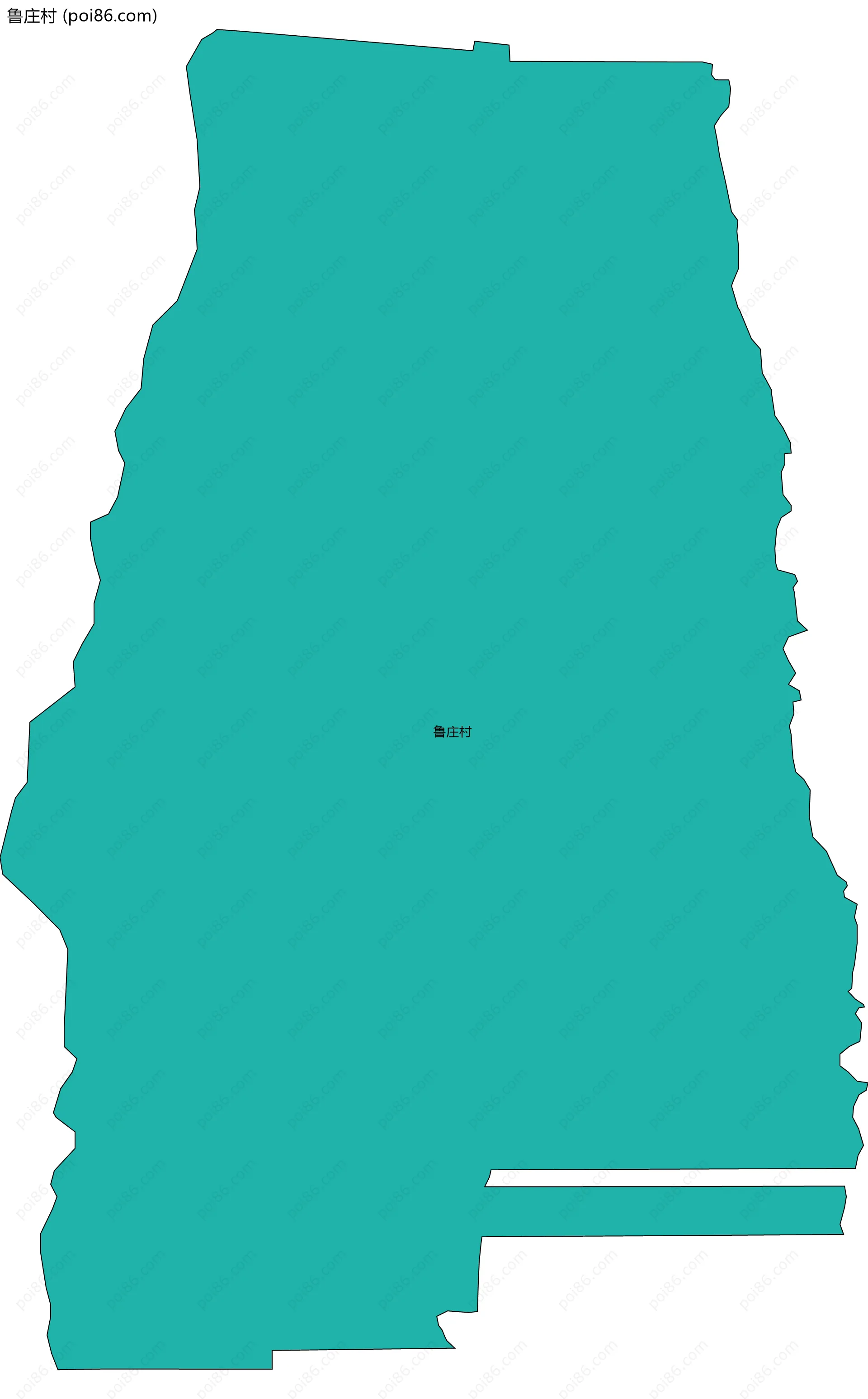 鲁庄村边界地图