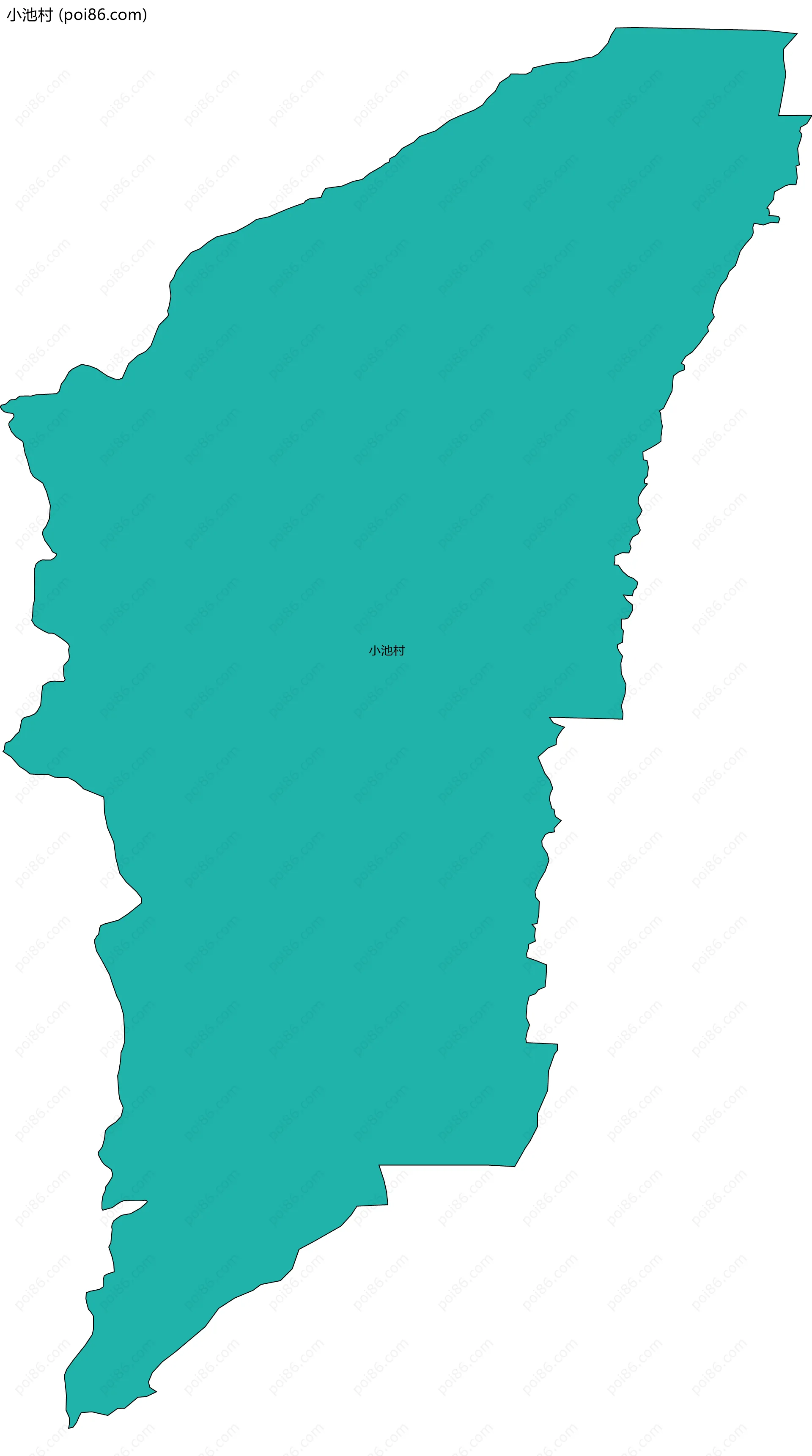 小池村边界地图
