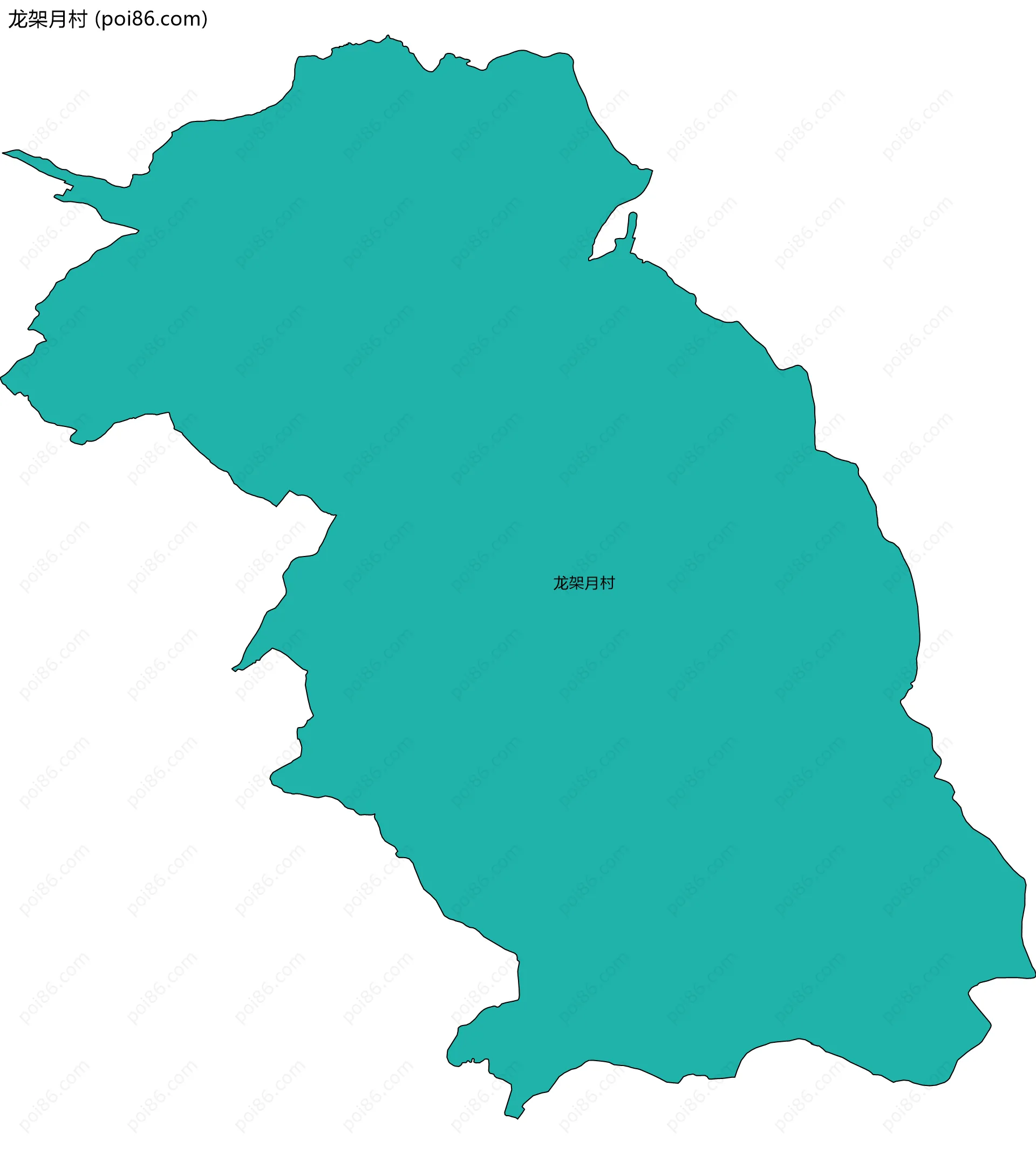 龙架月村边界地图