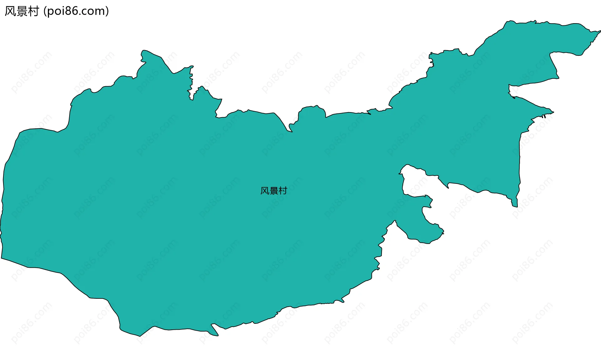 风景村边界地图