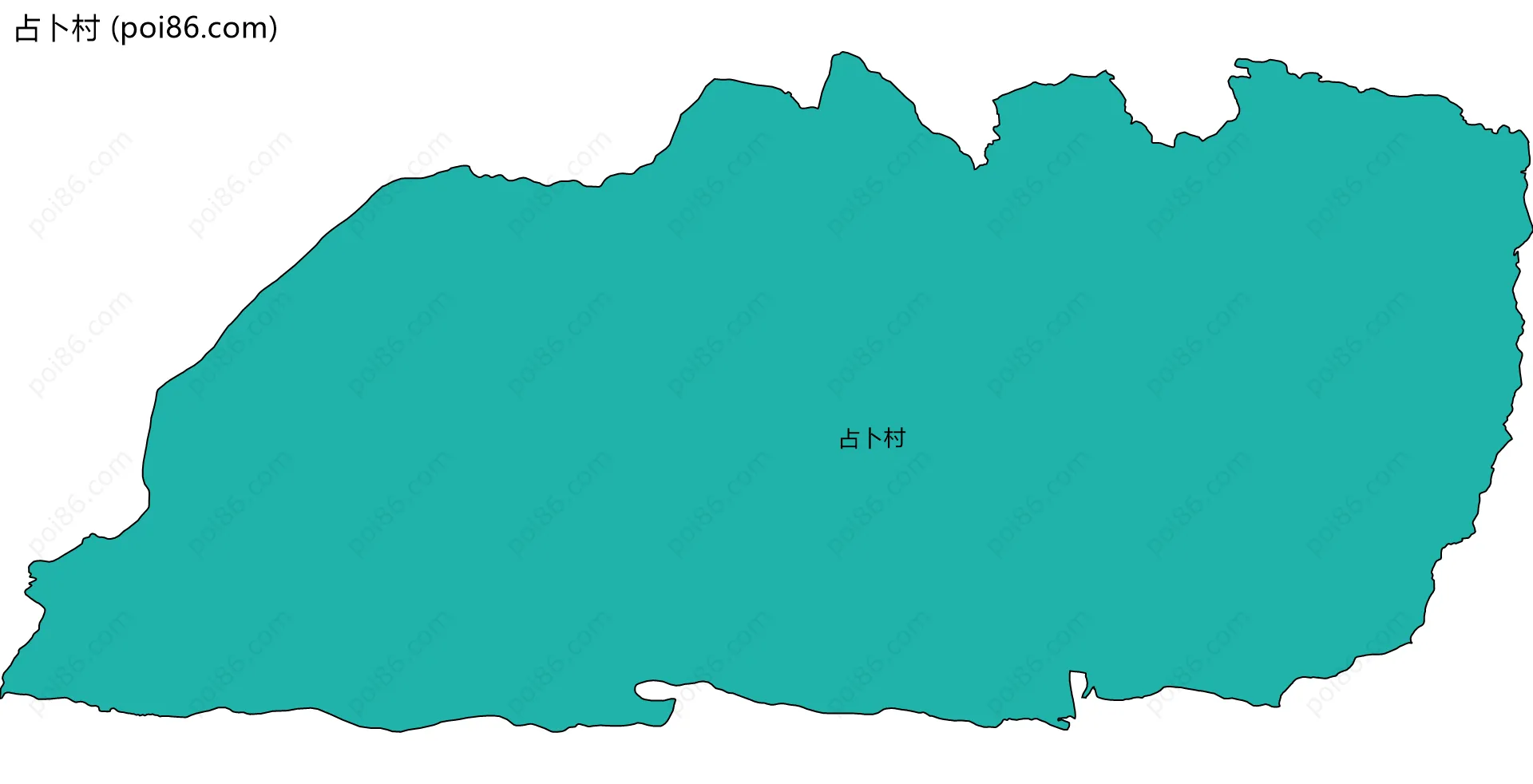 占卜村边界地图