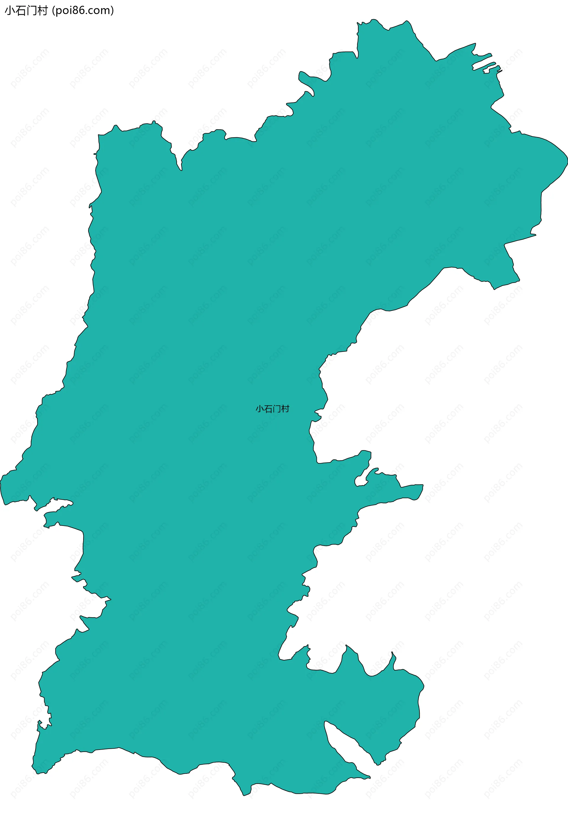 小石门村边界地图