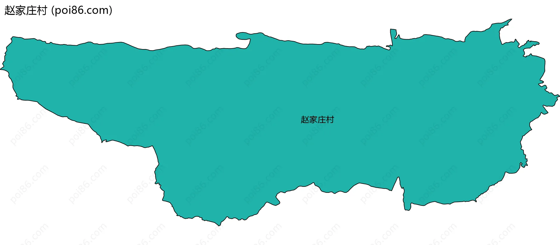 赵家庄村边界地图