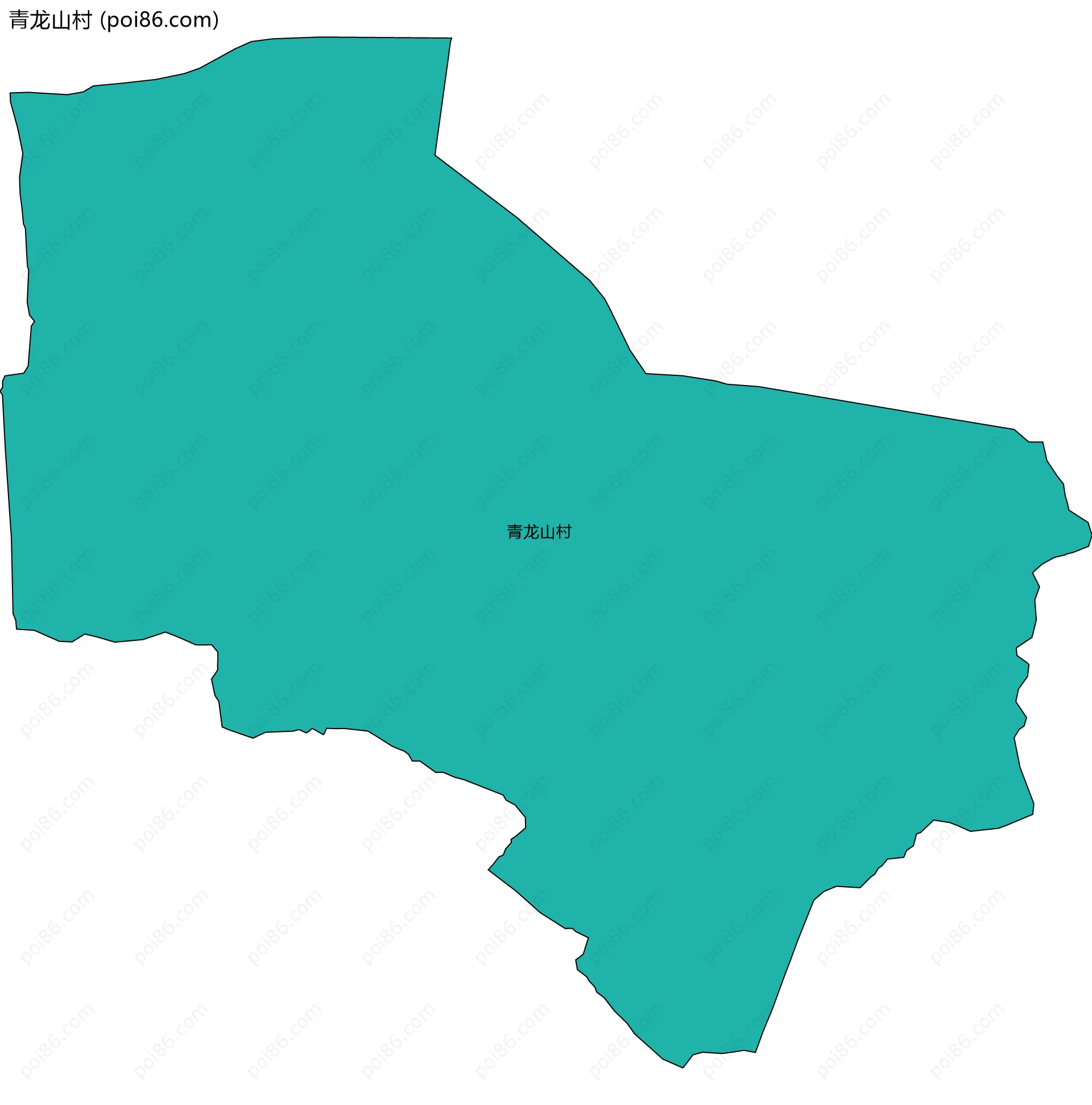 青龙山村边界地图
