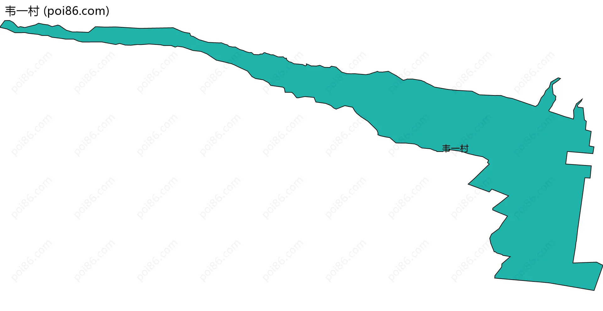 韦一村边界地图