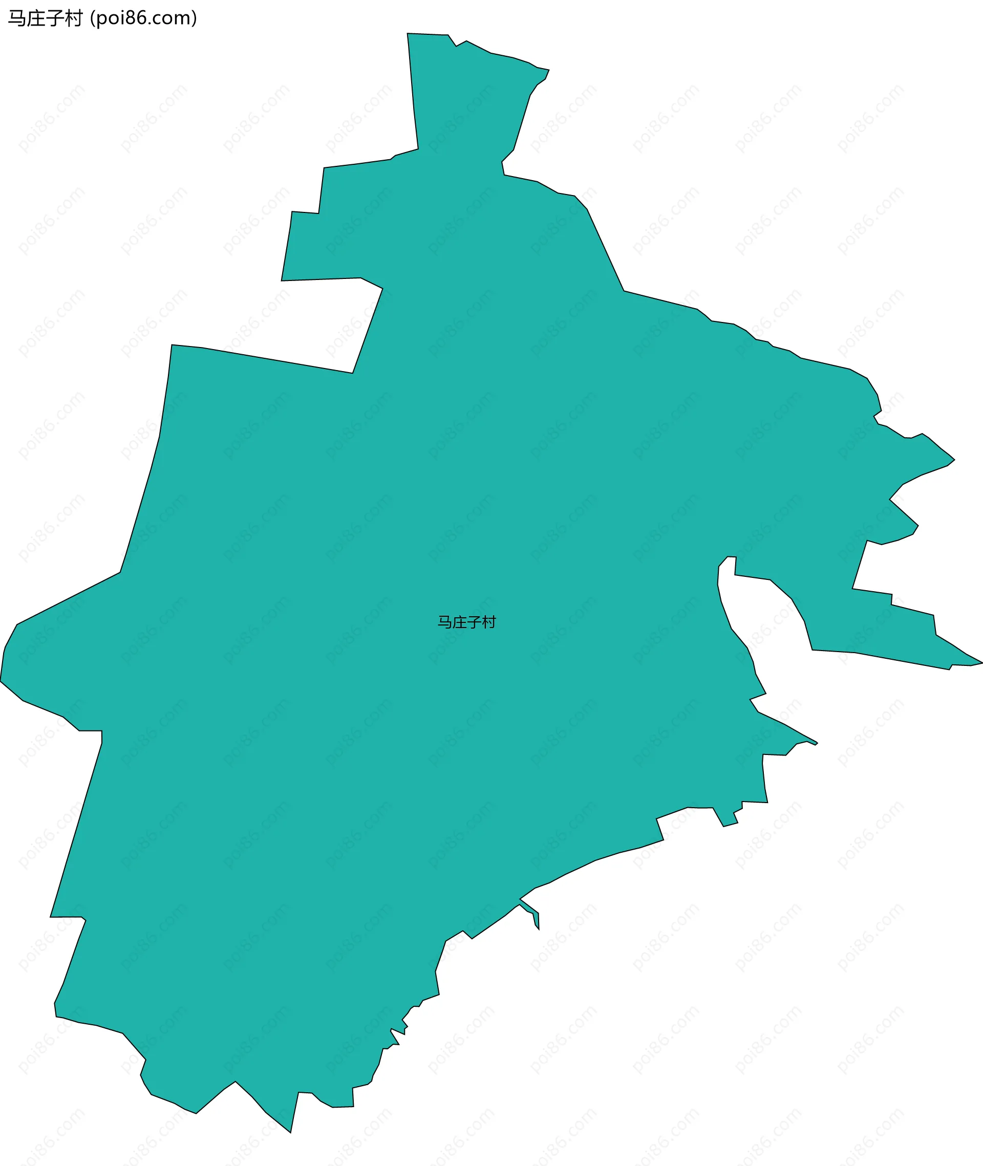 马庄子村边界地图