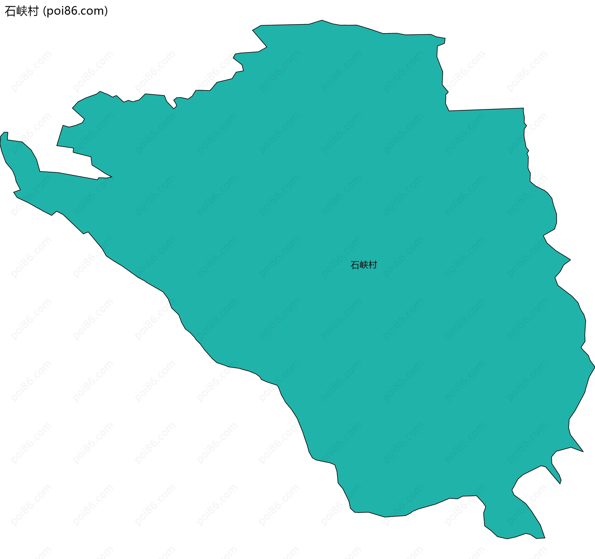 石峡村边界地图