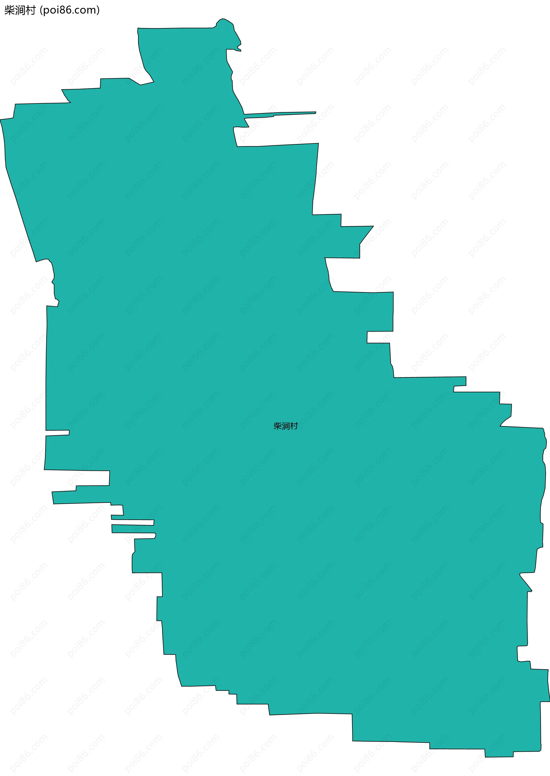 柴涧村边界地图