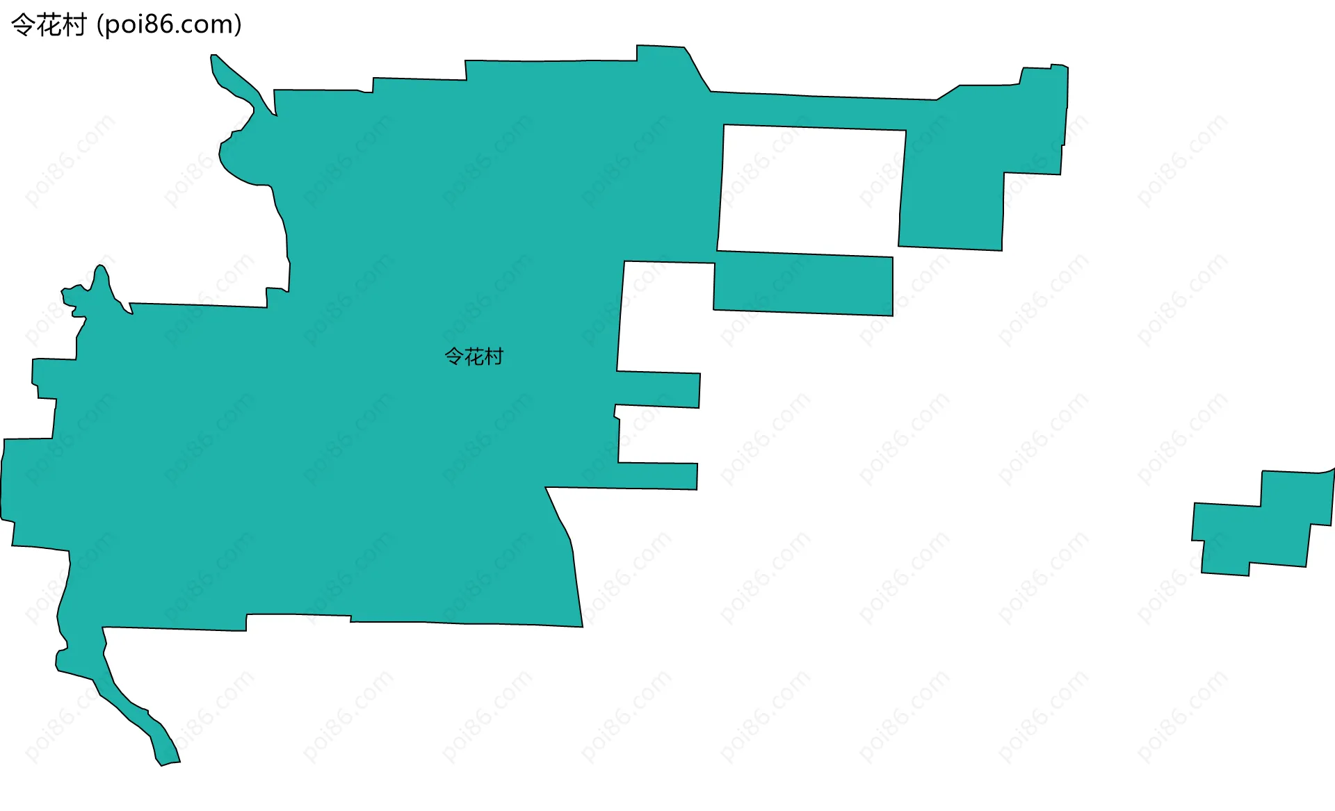 令花村边界地图