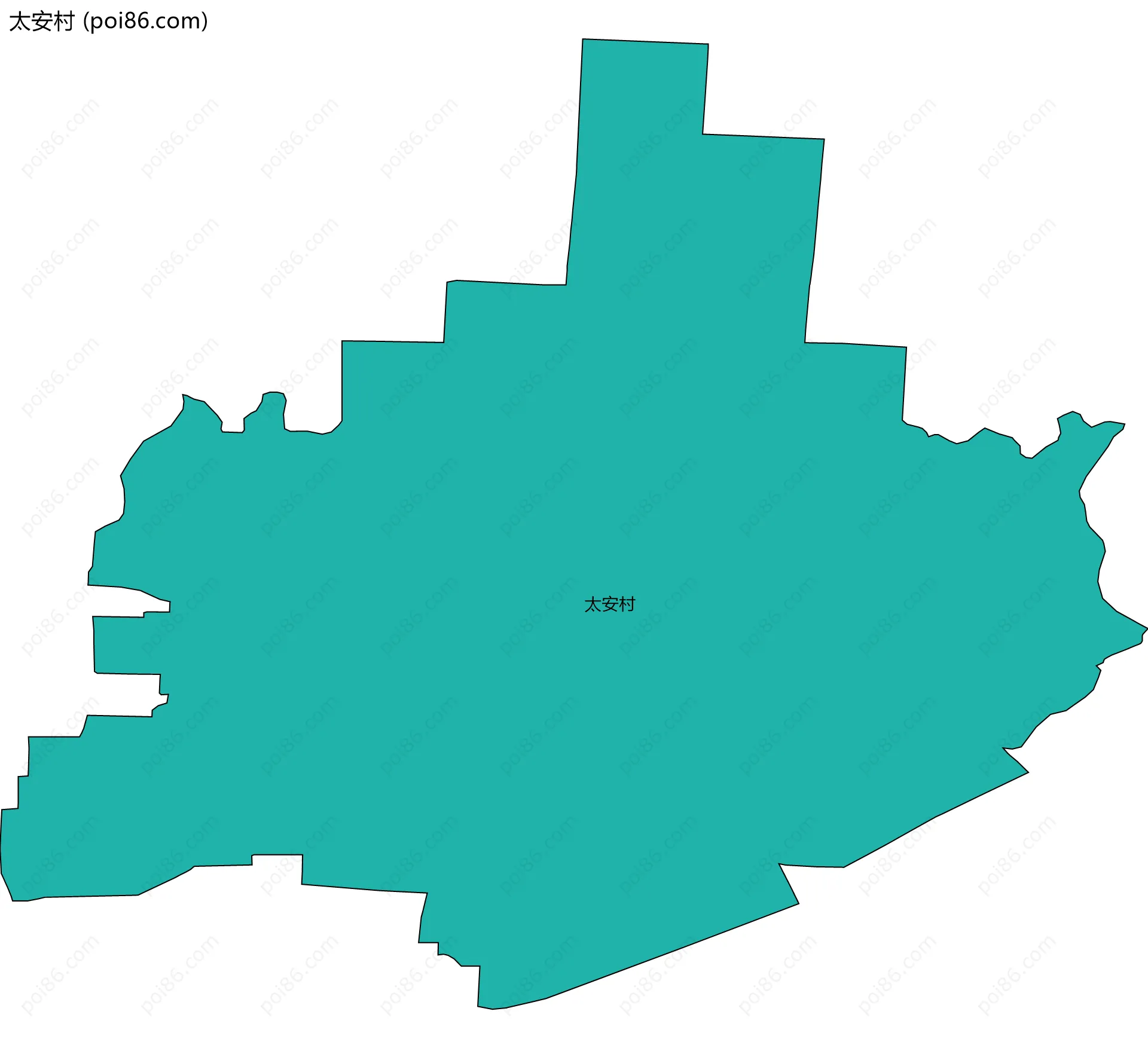 太安村边界地图