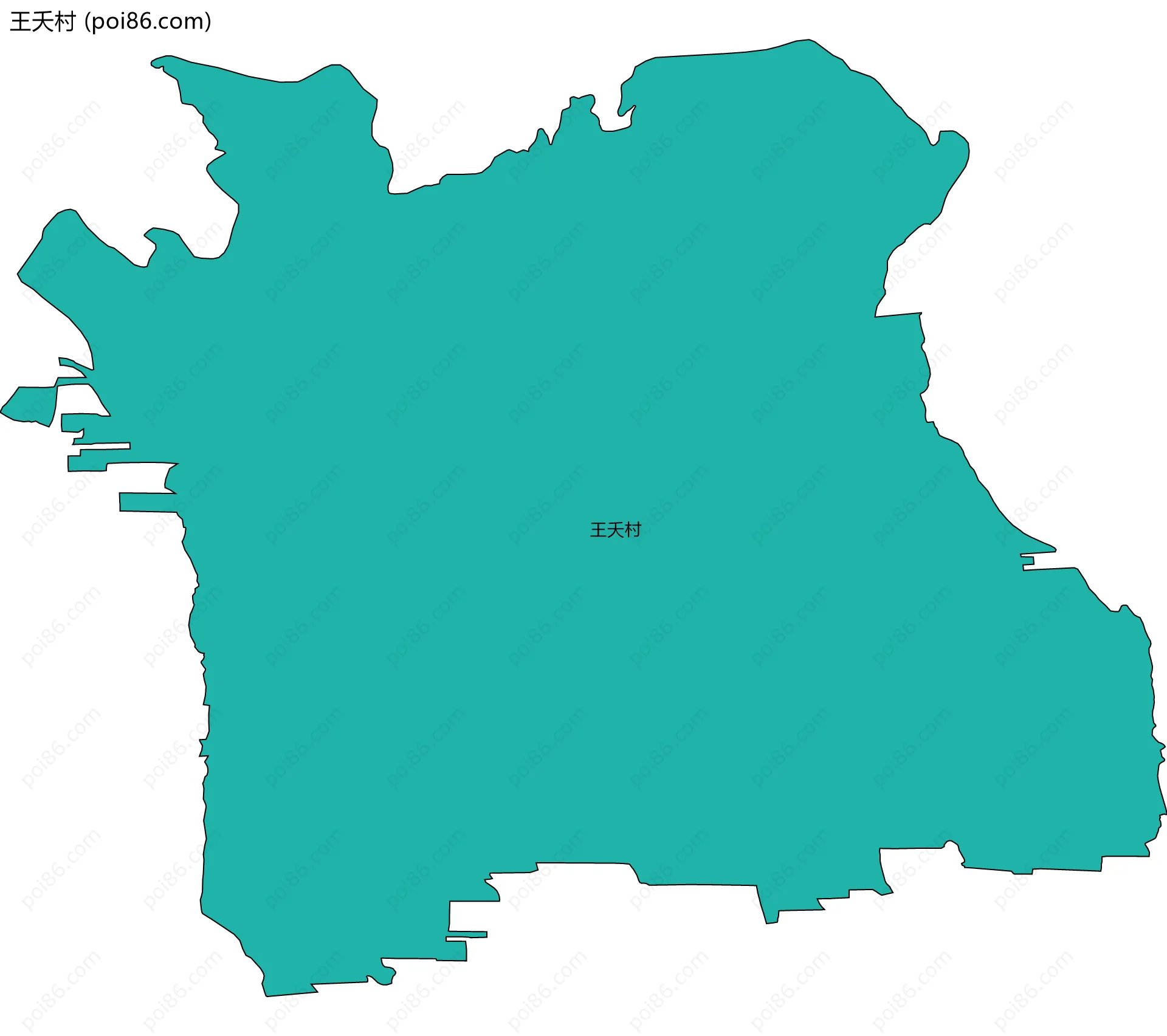 王夭村边界地图