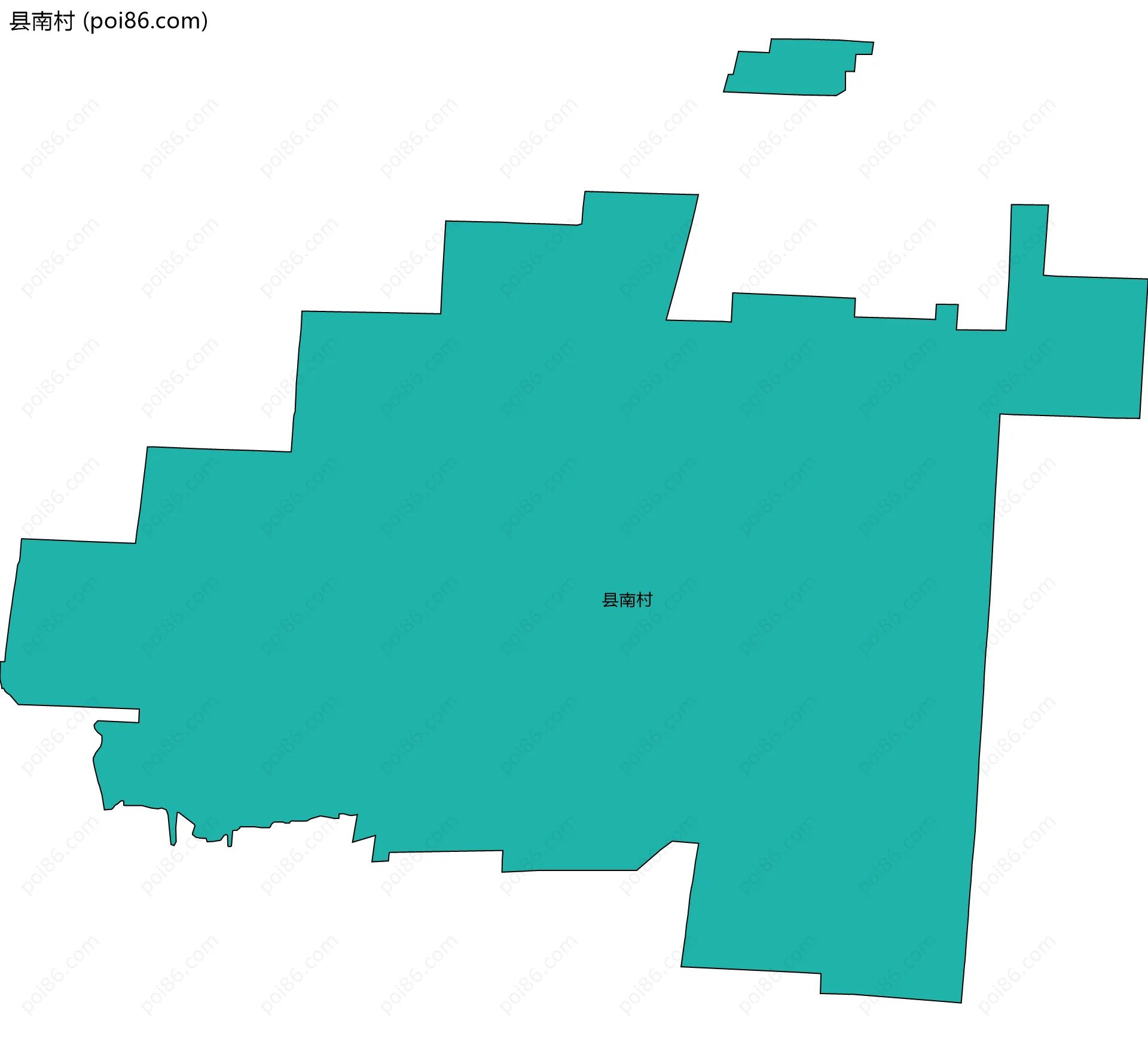 县南村边界地图
