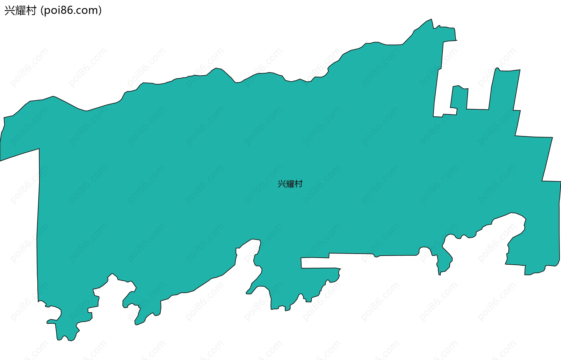 兴耀村边界地图