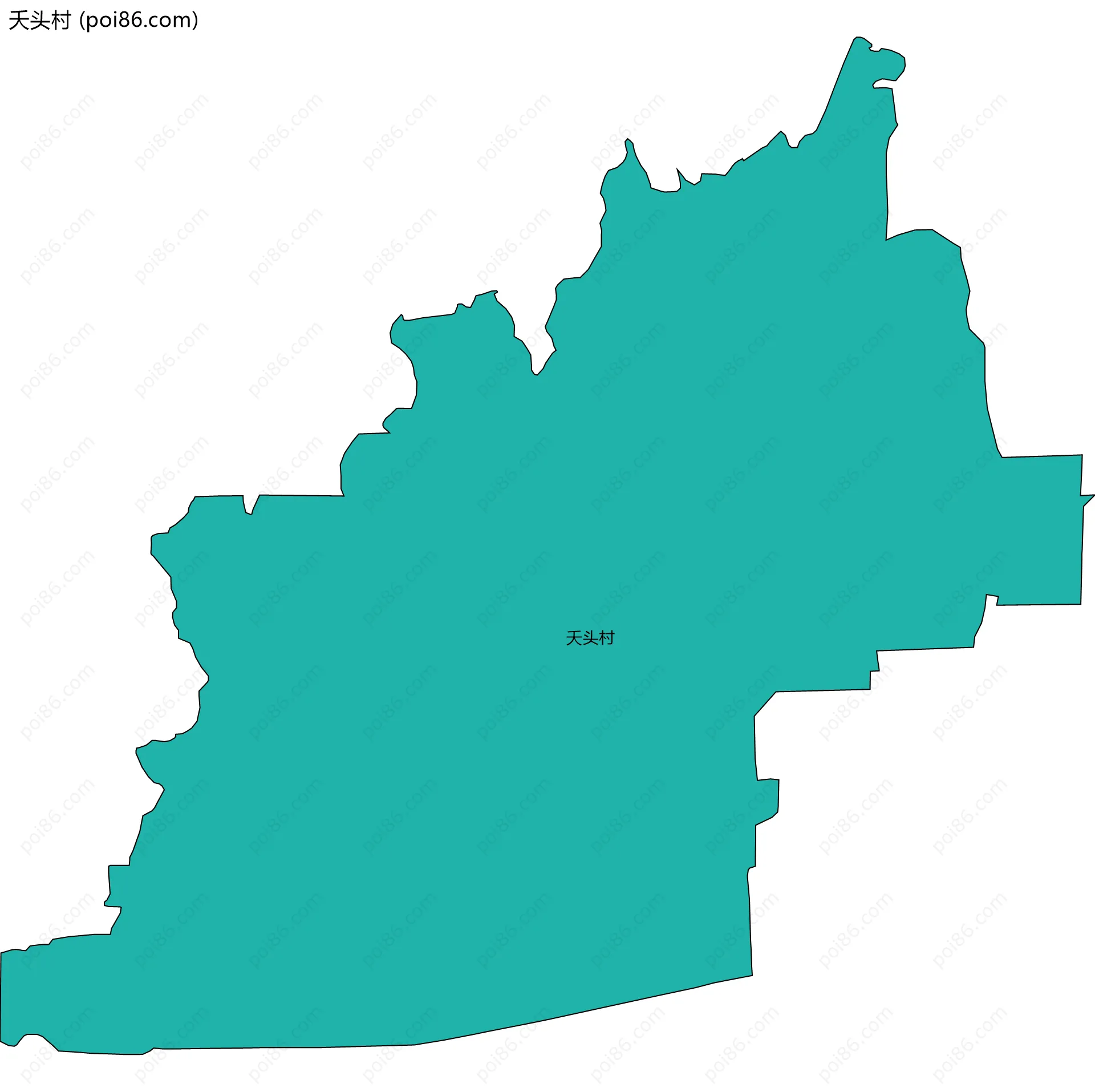 夭头村边界地图
