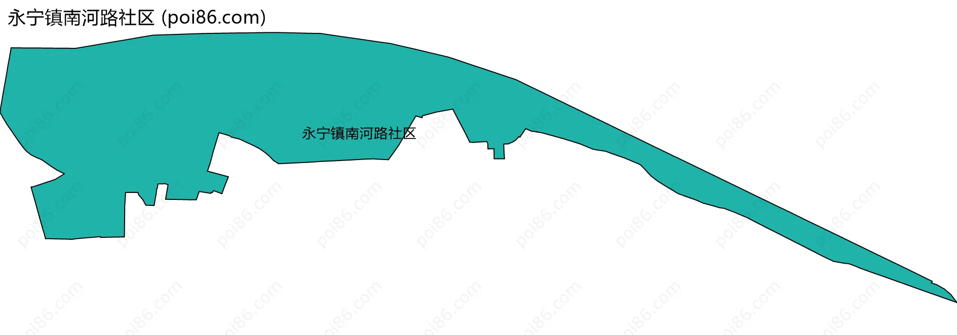永宁镇南河路社区边界地图