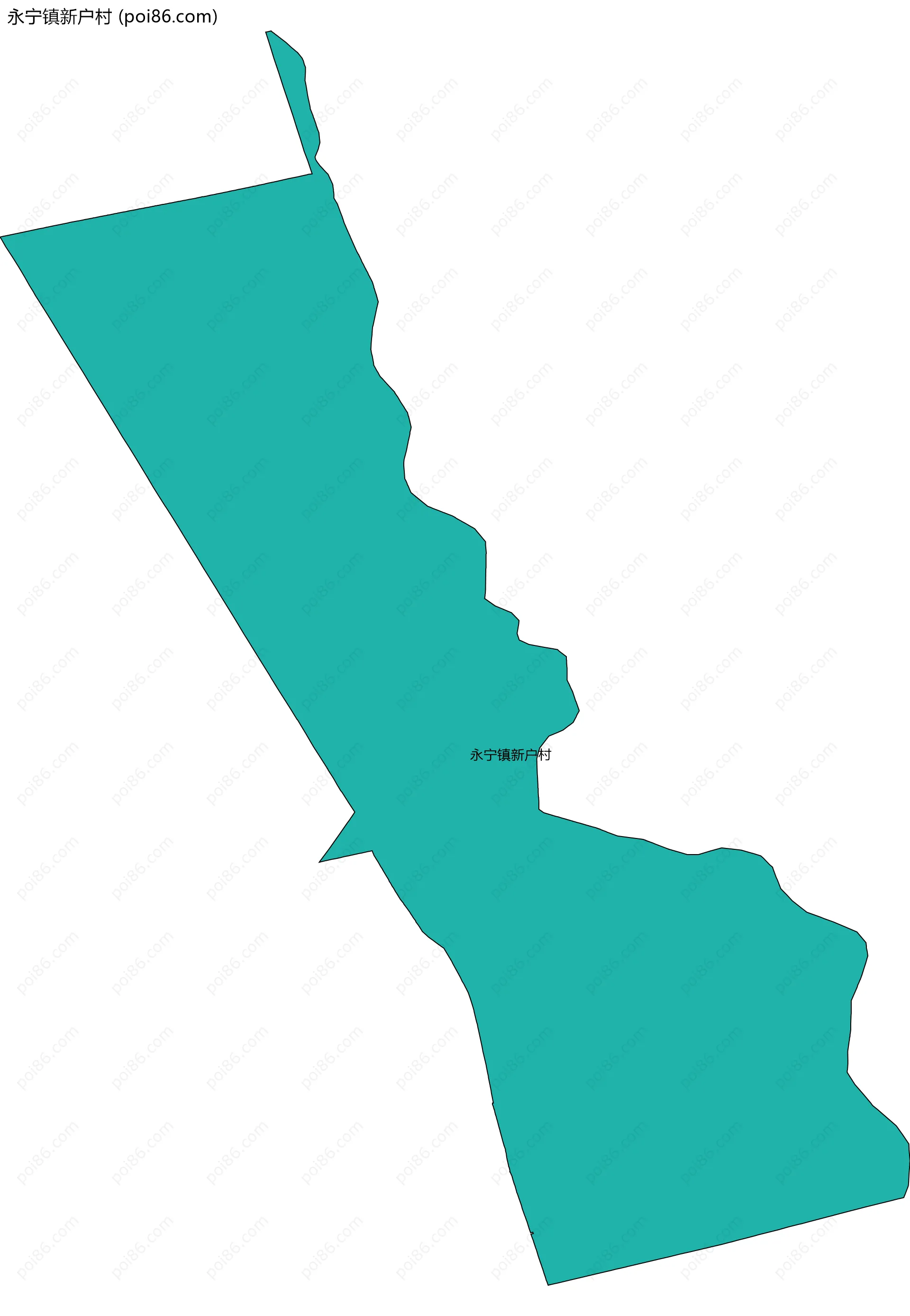 永宁镇新户村边界地图