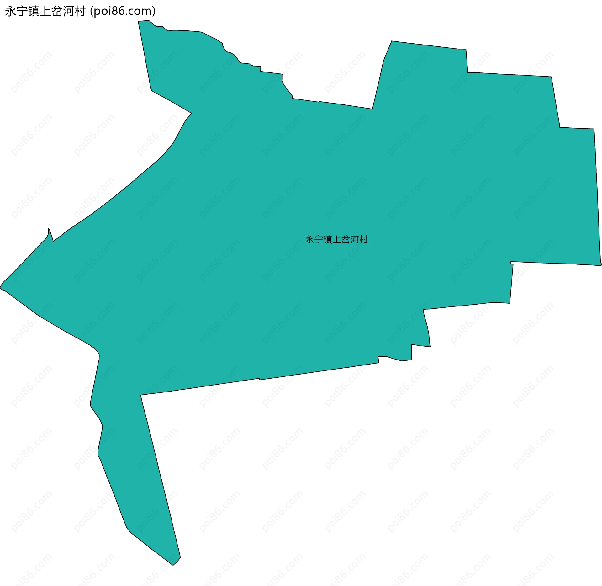 永宁镇上岔河村边界地图
