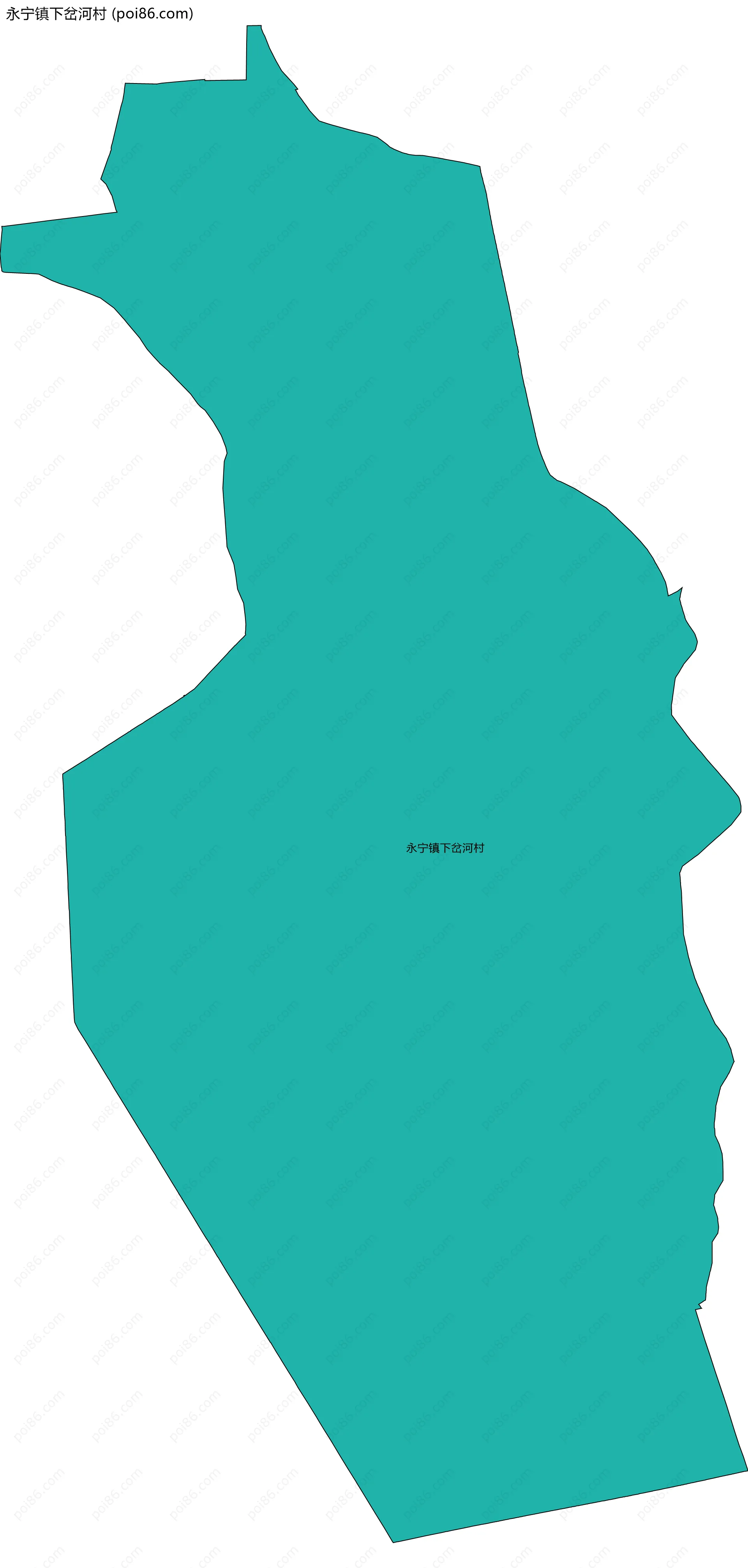 永宁镇下岔河村边界地图