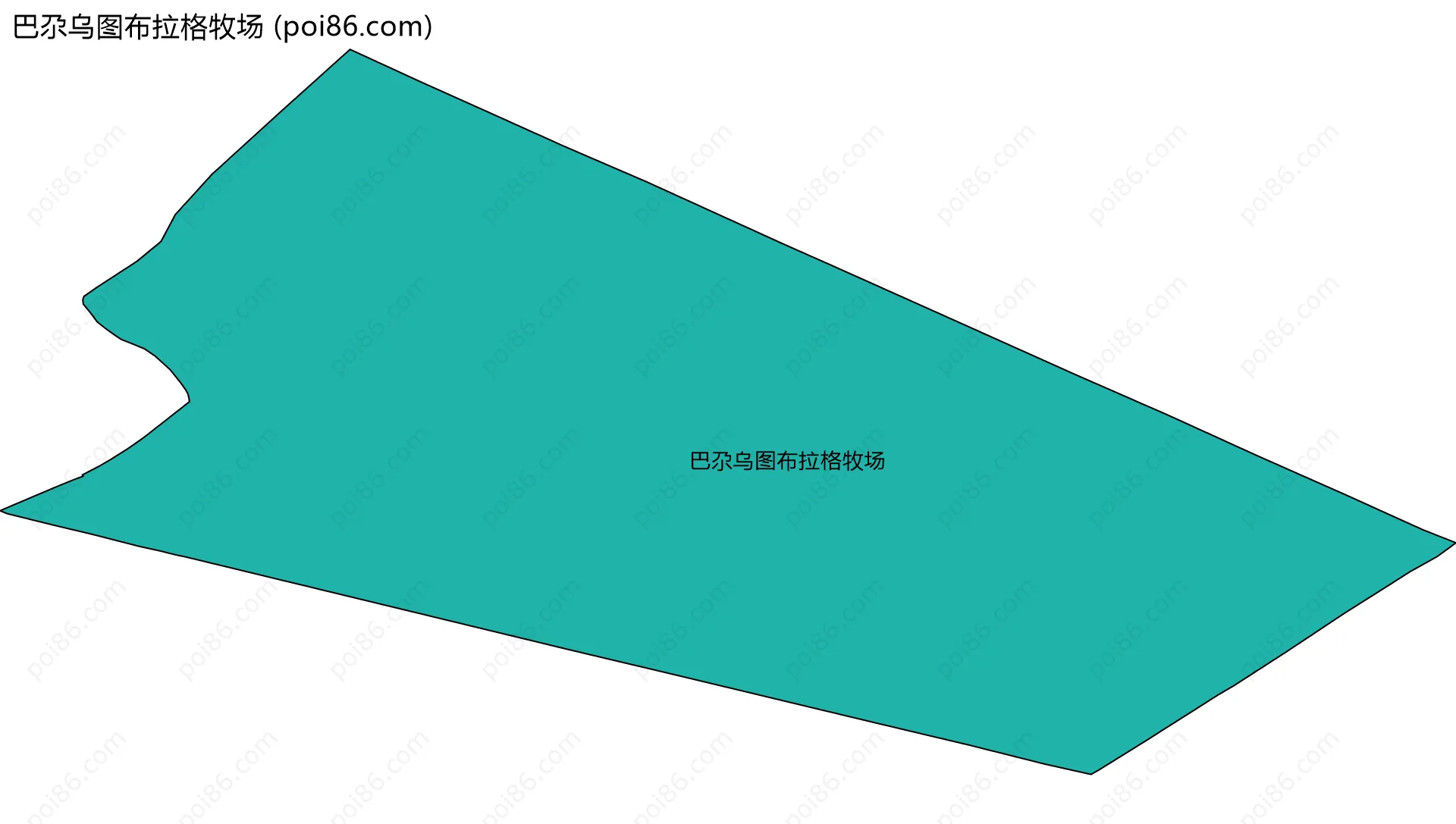 巴尕乌图布拉格牧场边界地图