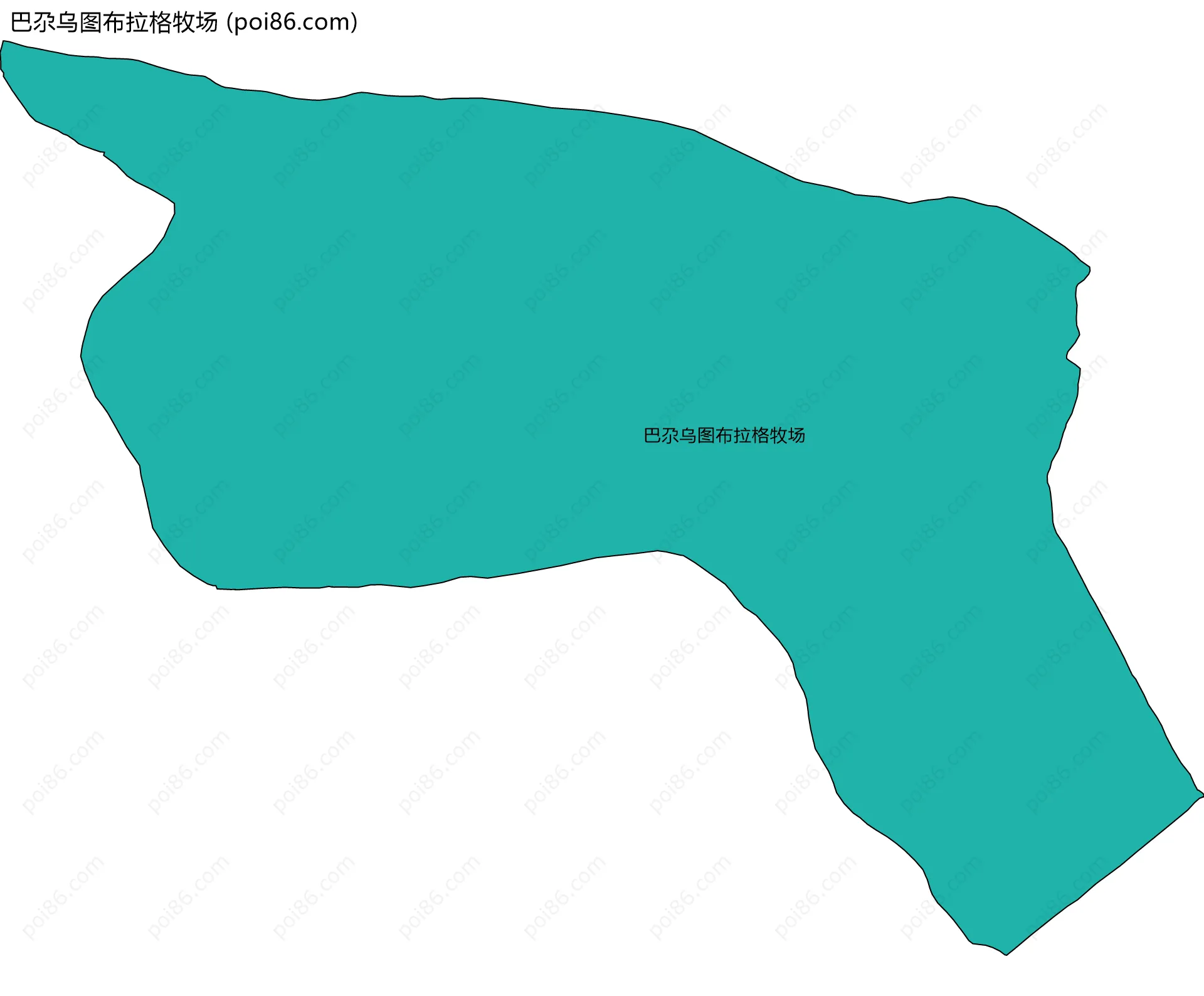 巴尕乌图布拉格牧场边界地图