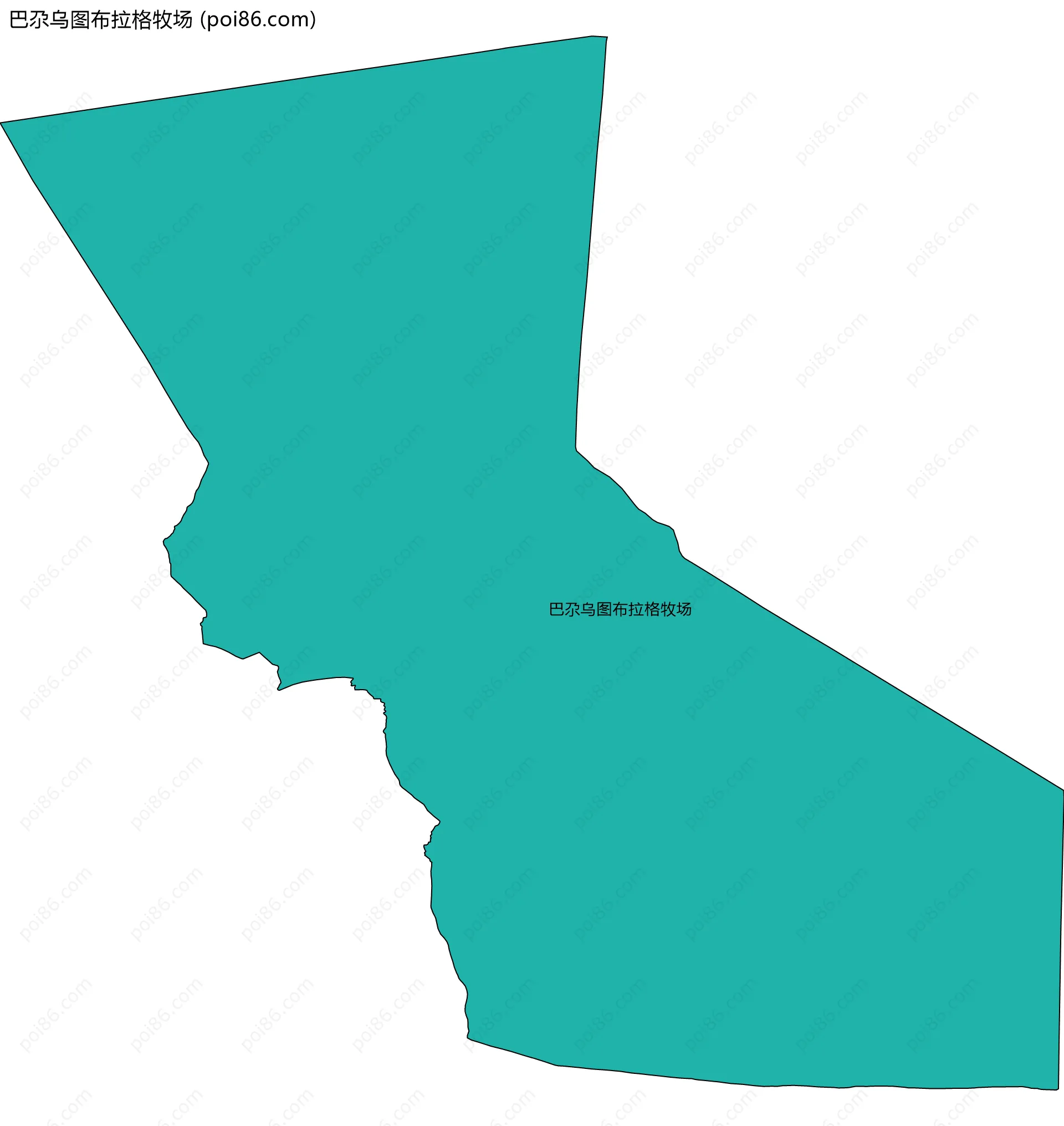 巴尕乌图布拉格牧场边界地图