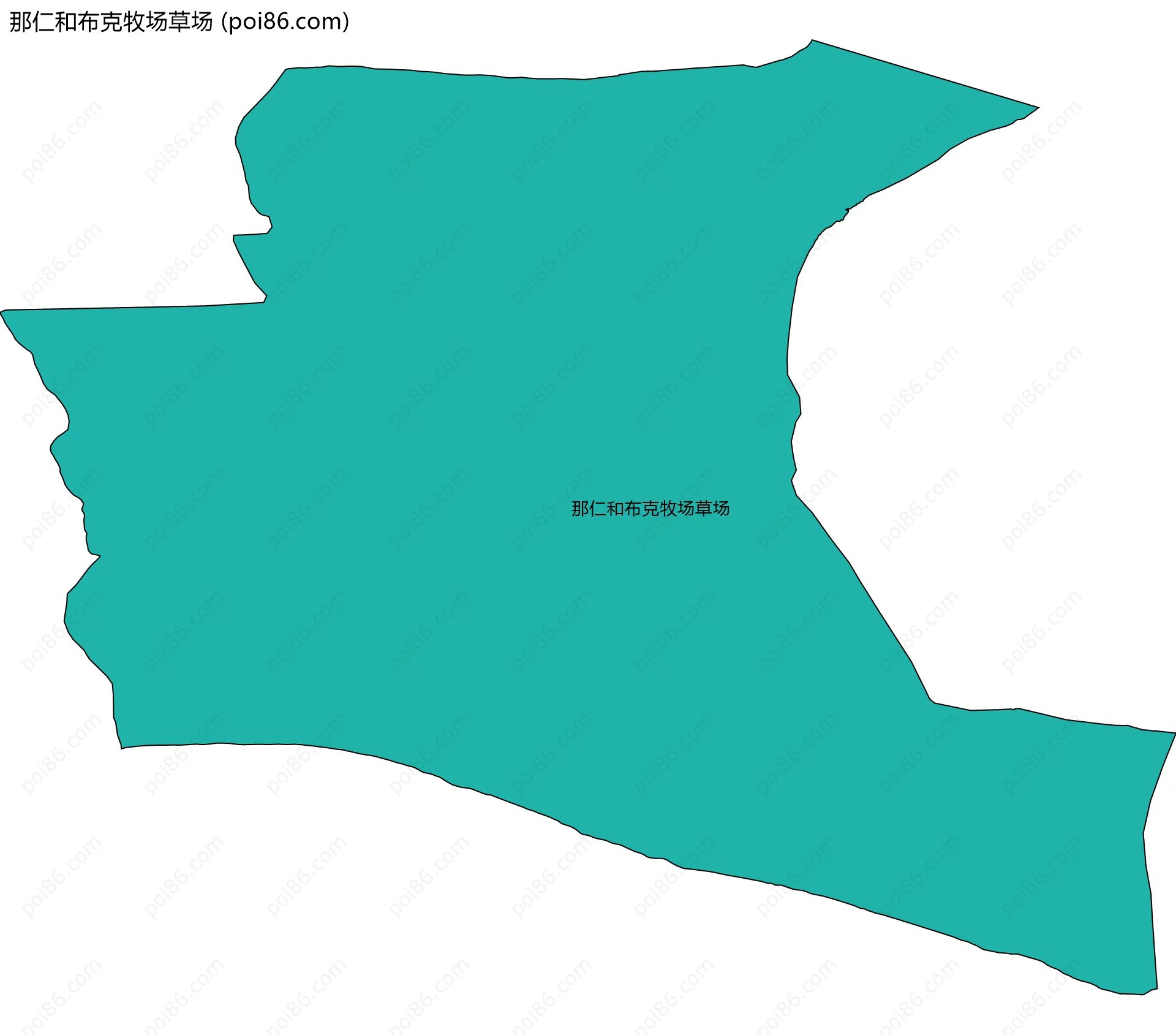 那仁和布克牧场草场边界地图