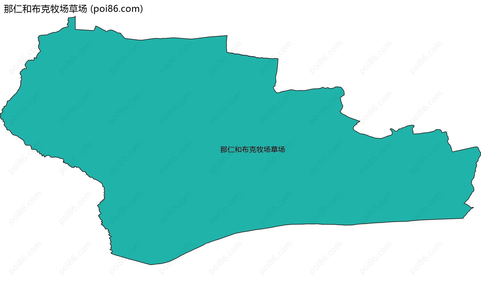 那仁和布克牧场草场边界地图