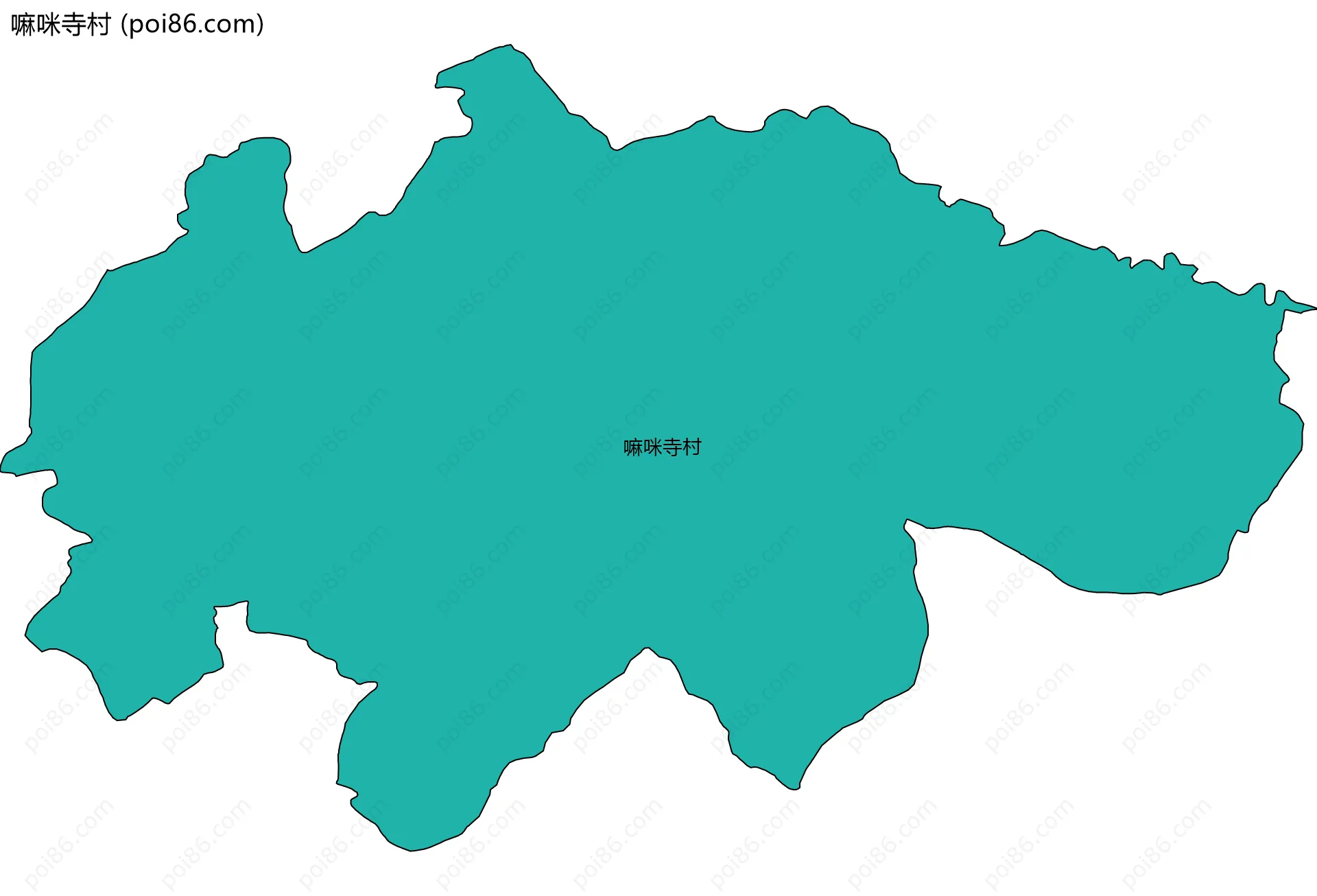 嘛咪寺村边界地图