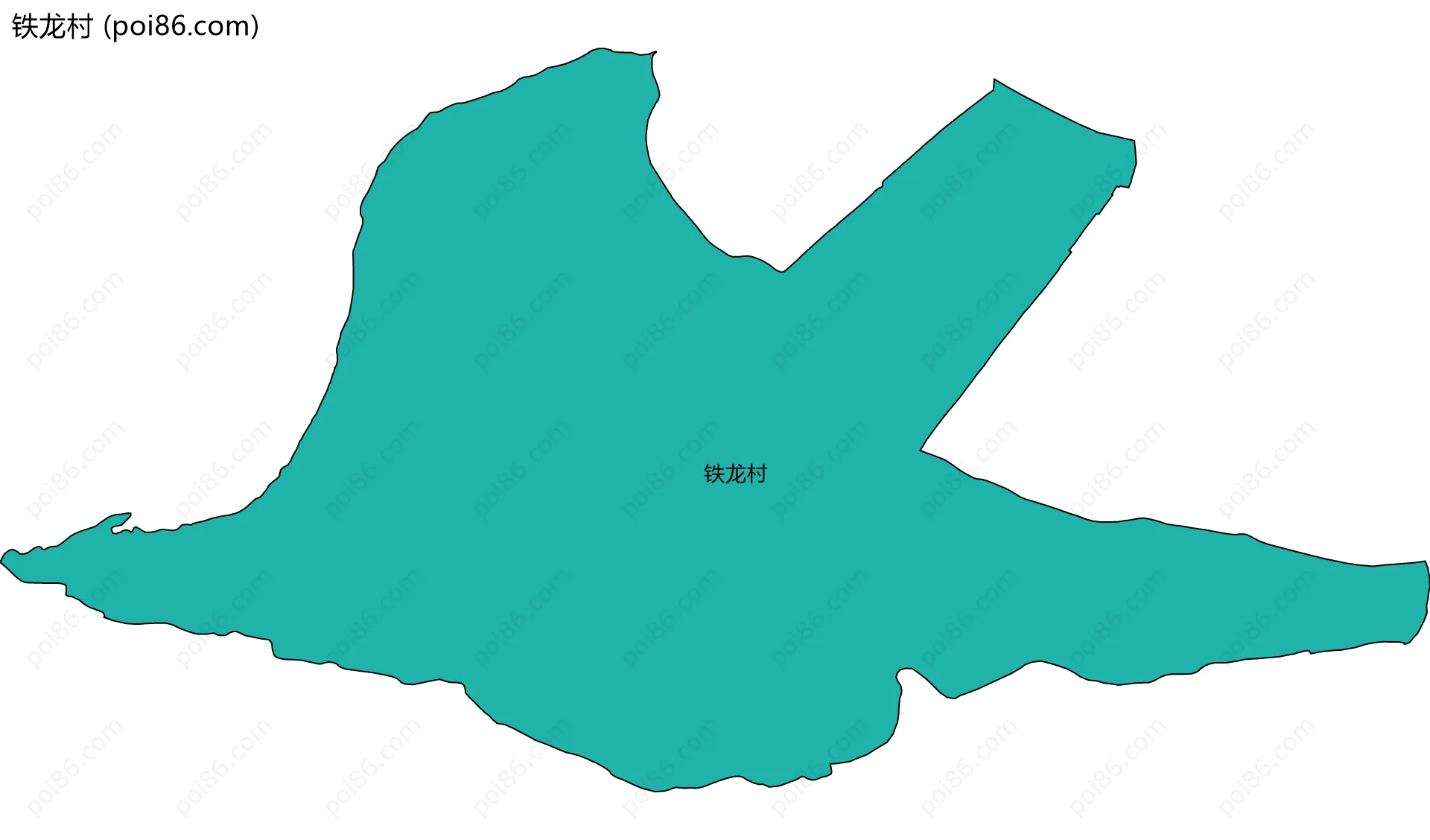 铁龙村边界地图