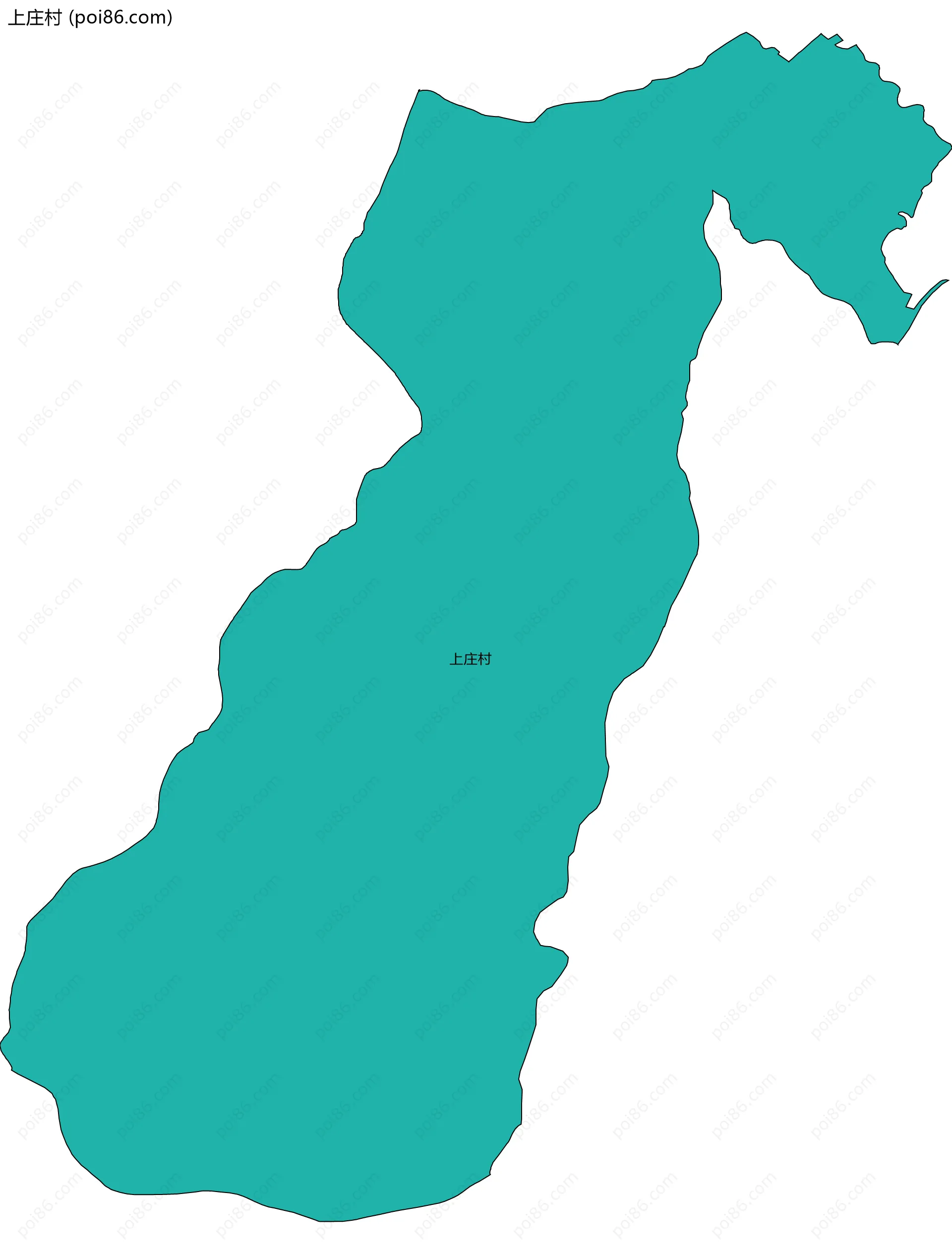 上庄村边界地图